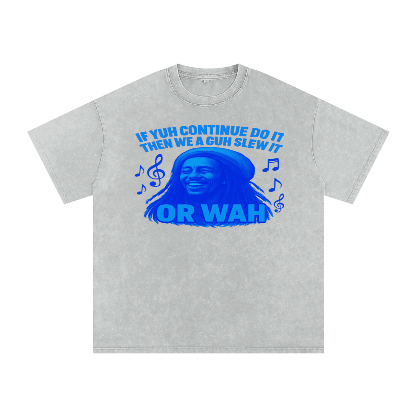 FZ Unisex "Or Wah" Acid Wash Oversize Tee