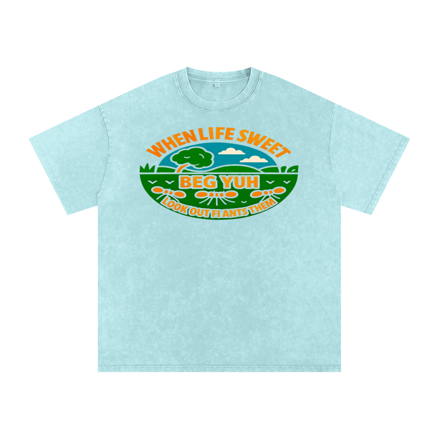 FZ Unisex Acid Wash Oversize Tee