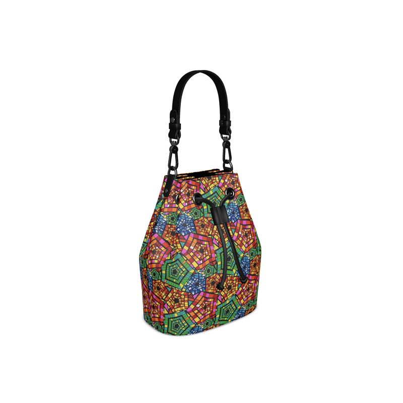 FZ AFRICAN PRINT DESIGNER BUCKET BAG Contrado