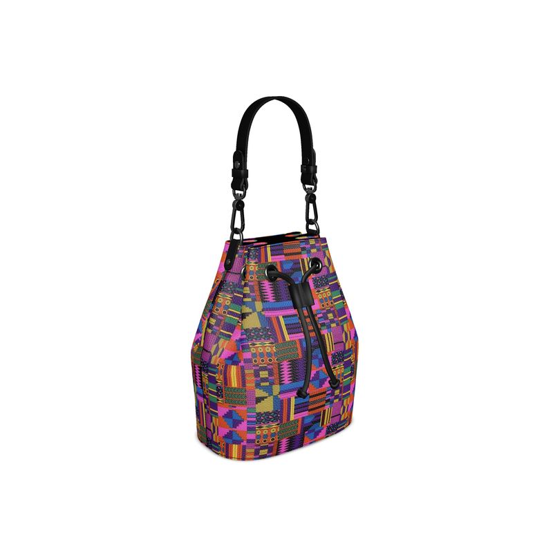 FZ AFRICAN PRINT DESIGNER BUCKET BAG Contrado