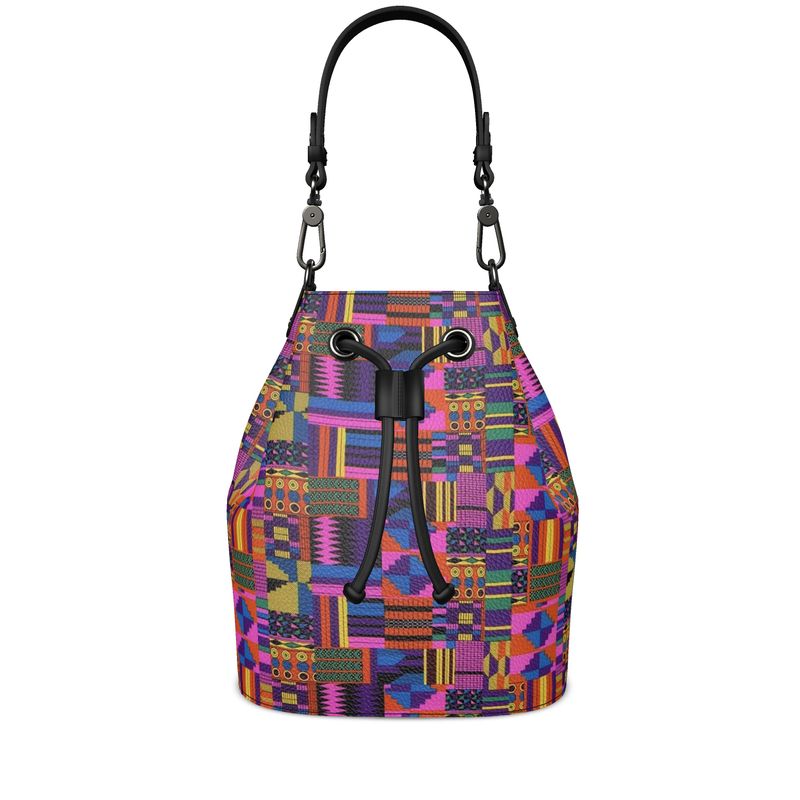 FZ AFRICAN PRINT DESIGNER BUCKET BAG Contrado