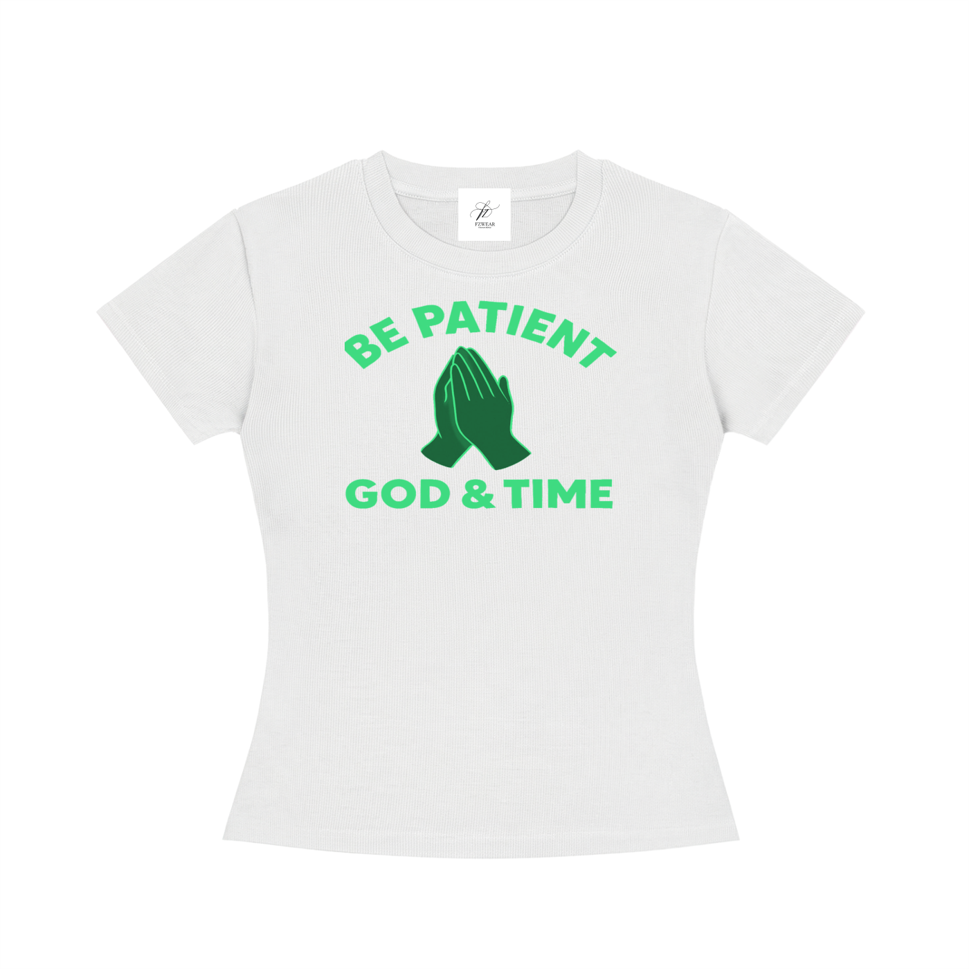 FZ Women's Slim Fit God & Time Crewneck Tee