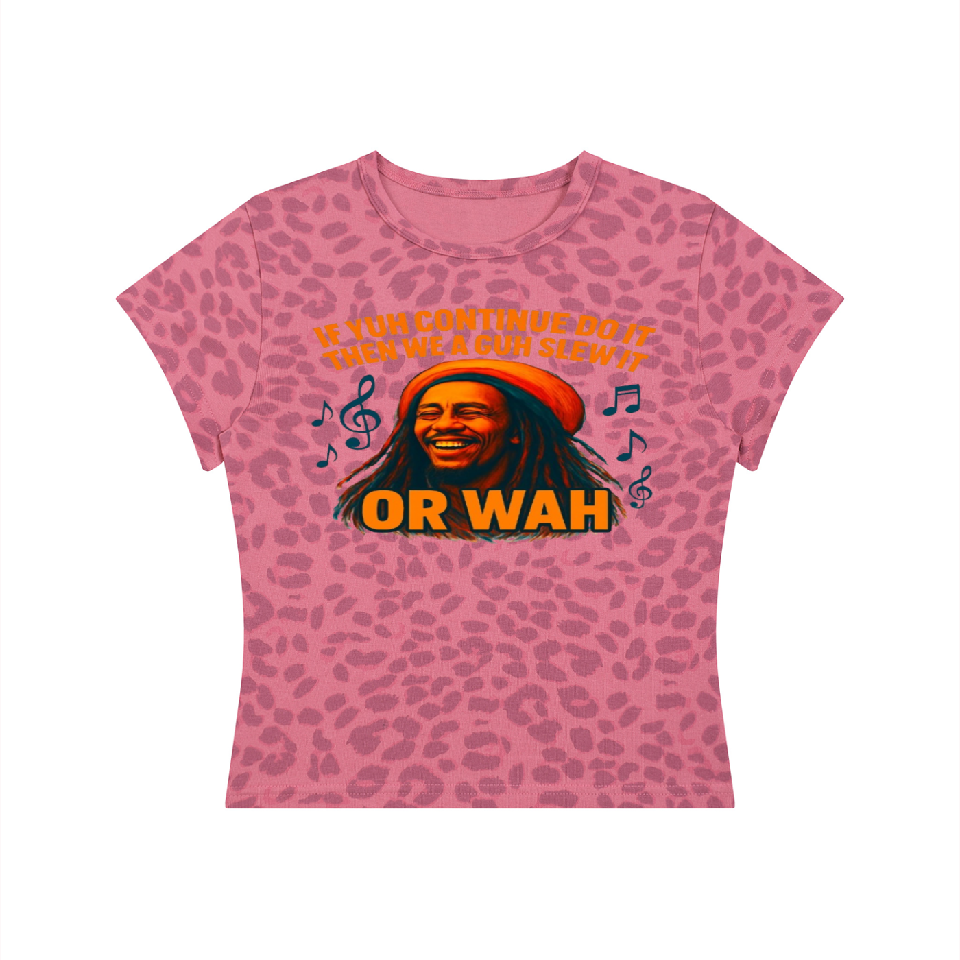 FZ Women’s Leopard Print Or Wah Crop Tee