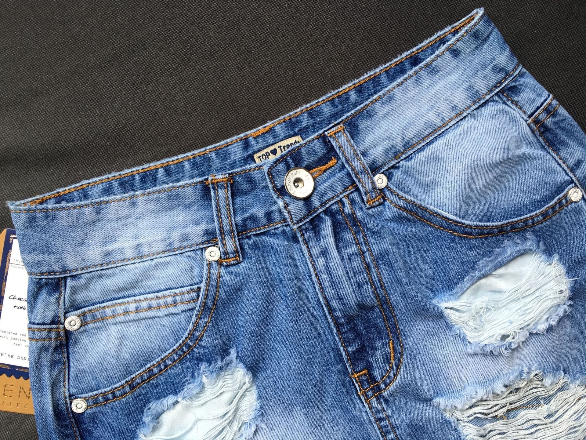 FZ Women's High Waist Slim Fit Ripped Women Denim Hip Wrapped Skirt - FZwear