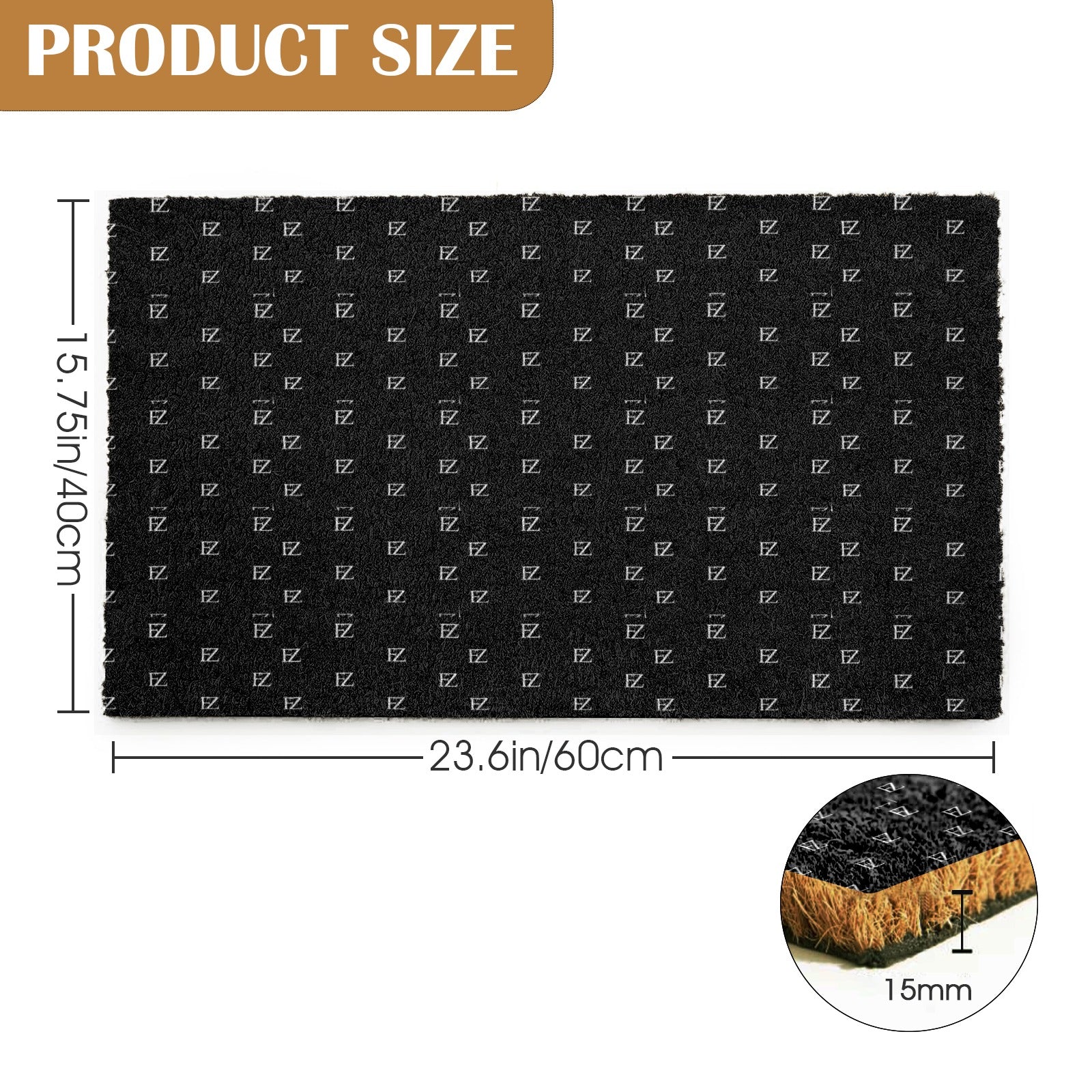 FZ Original Natural Coir Doormat