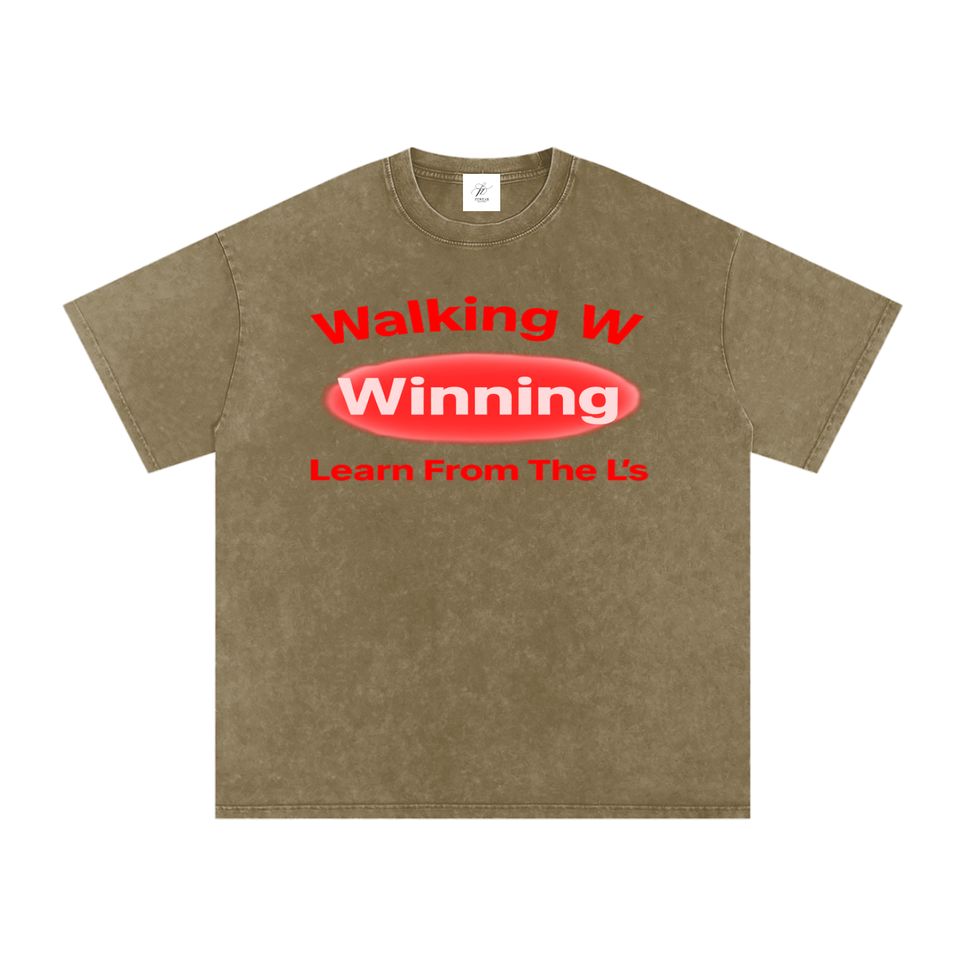 FZ Unisex Acid Wash Winning Oversize Tee