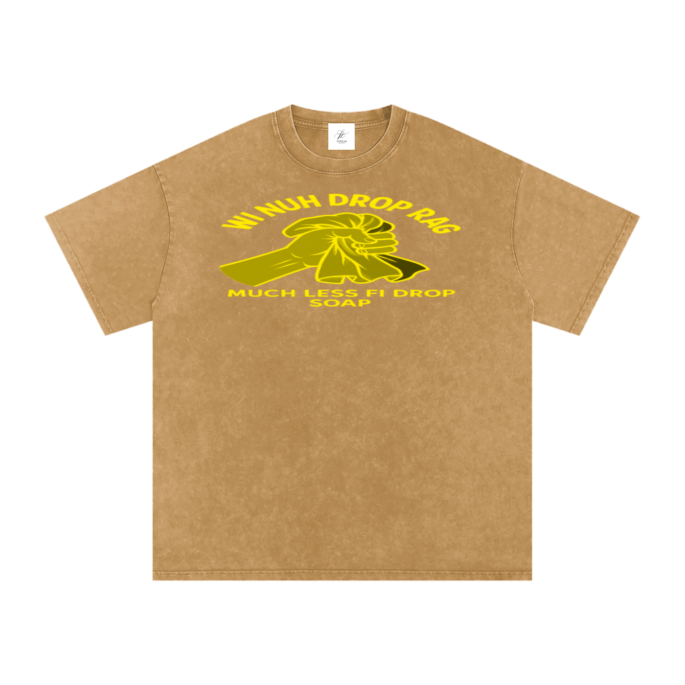 FZ Unisex Acid Wash Rag Oversize Tee
