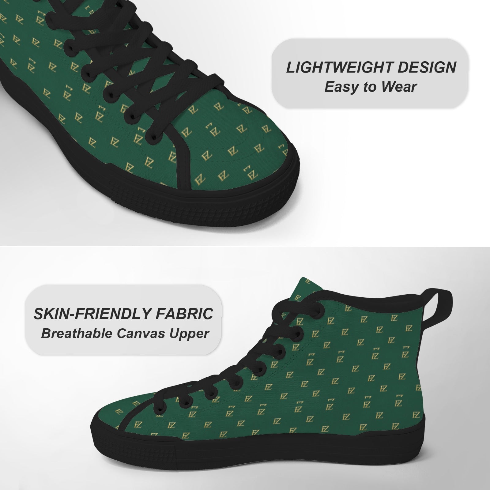 FZ Women's New Vancouver High Top Canvas Shoes