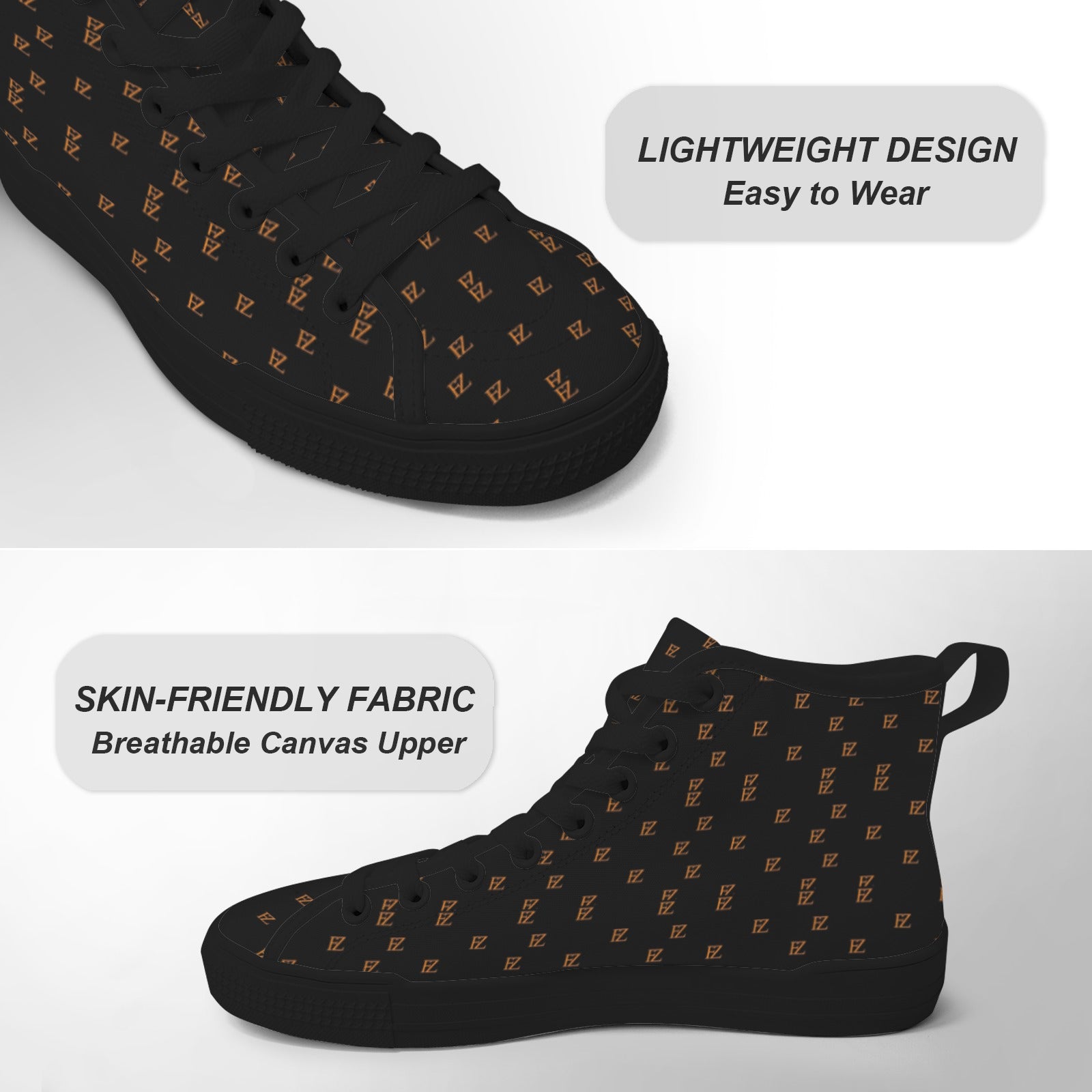 FZ Women's New Vancouver High Top Canvas Shoes