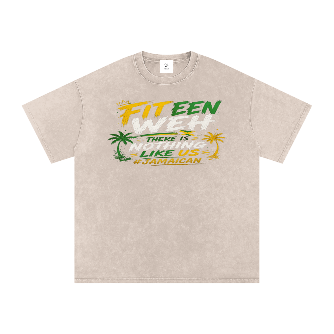 FZ Unisex Snow Washed Oversized Cotton Tee