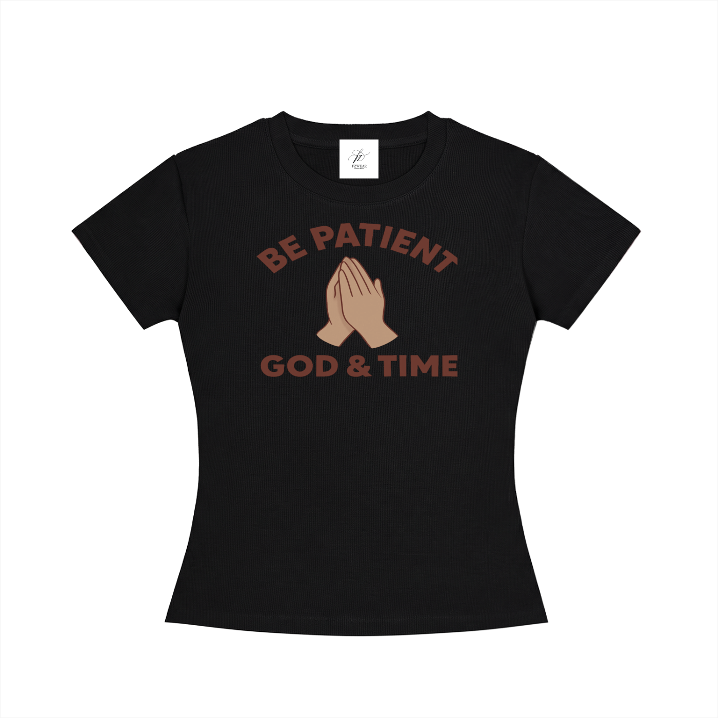 FZ Women's Slim Fit God & Time Crewneck Tee