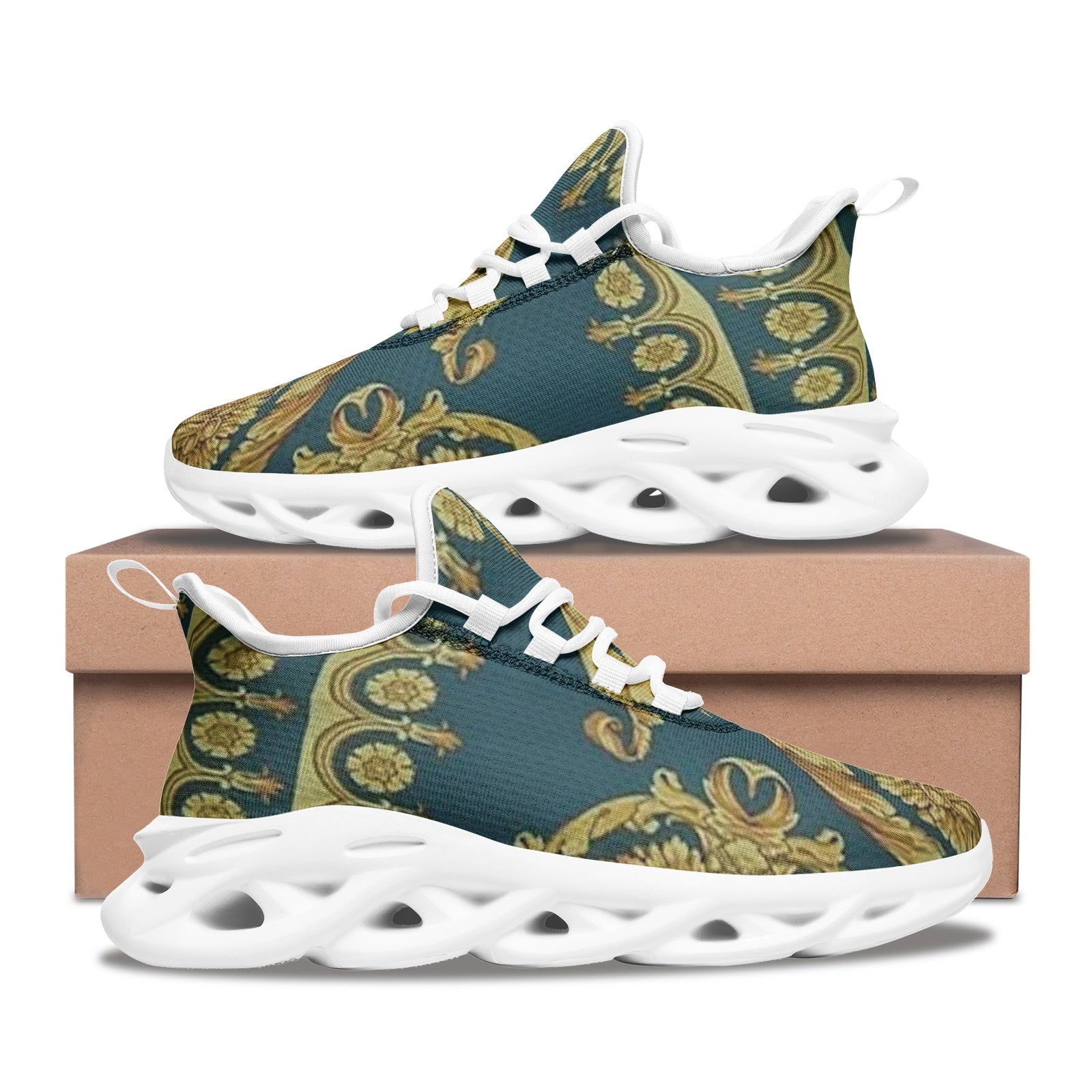 FZ African Print Unisex Bounce Mesh Knit Sneakers - FZwear