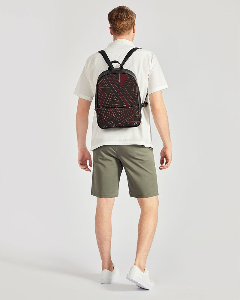 FZ AFRICAN PRINT Classic Faux Leather Backpack - FZwear