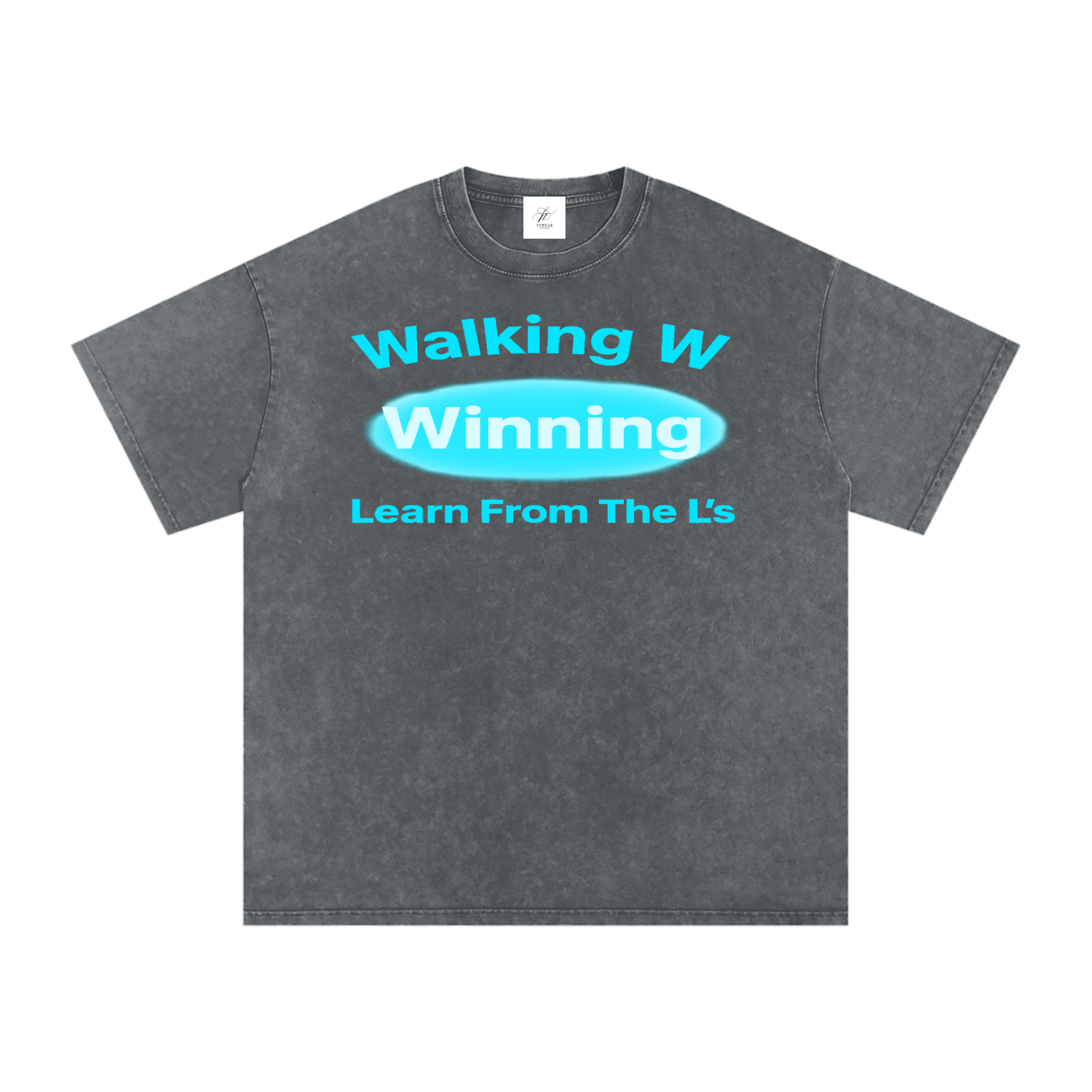 FZ Unisex Acid Wash Winning Oversize Tee