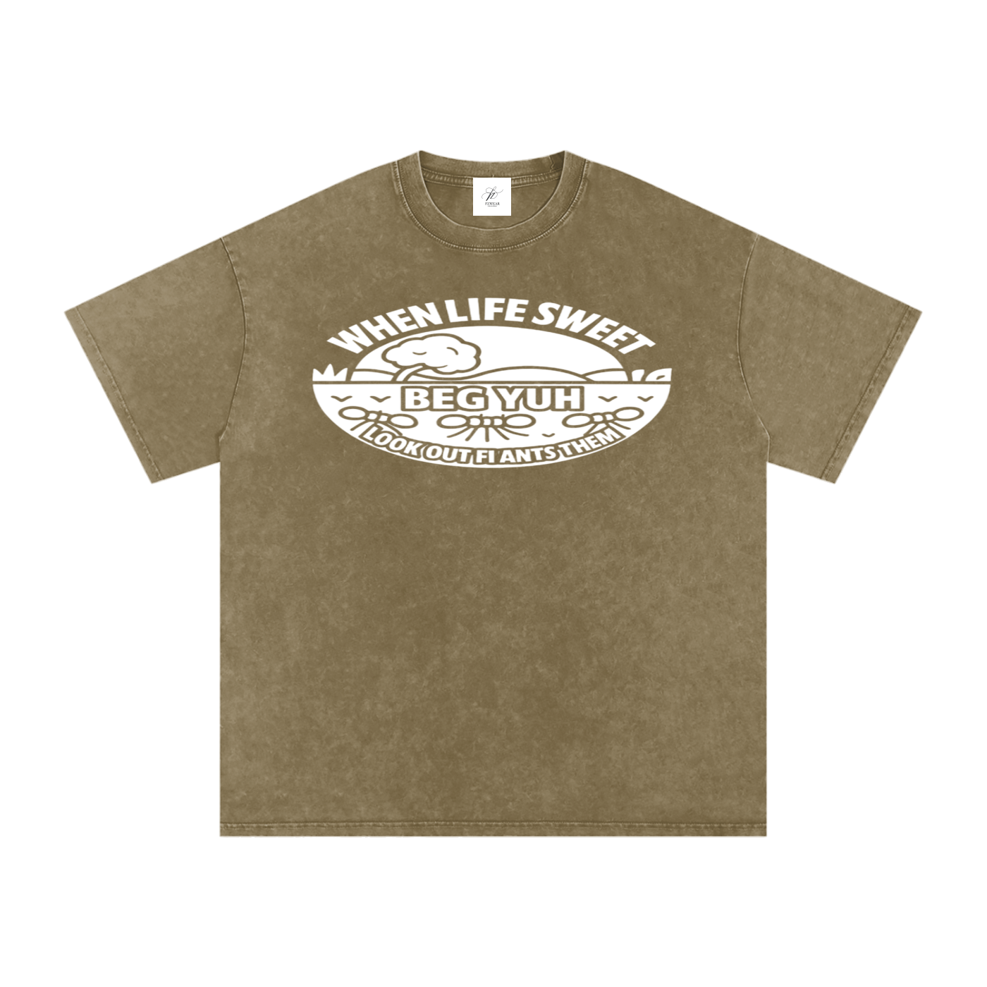 FZ Unisex Acid Wash Oversize Tee