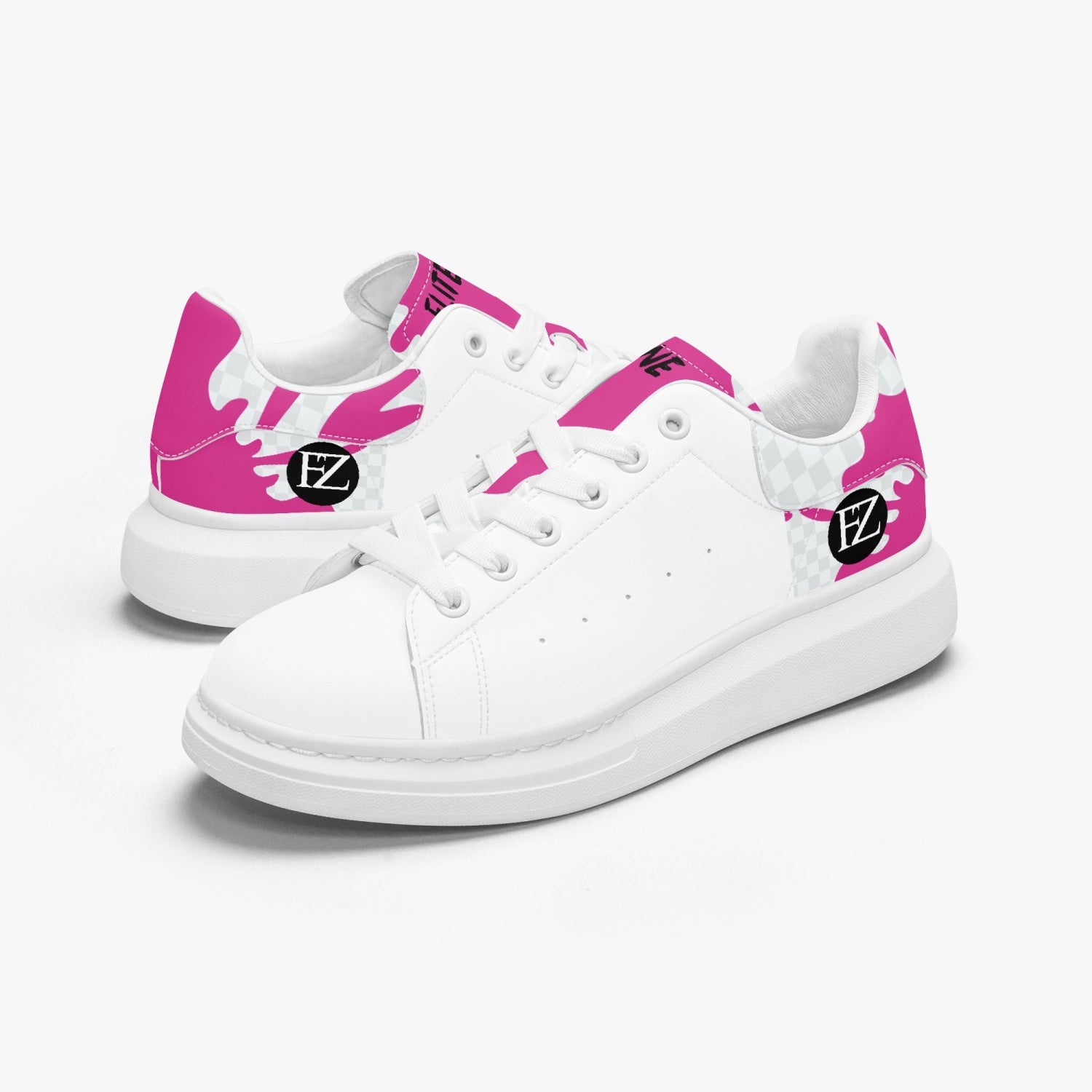 FZ Unisex Leather Oversized Sneakers JetPrint