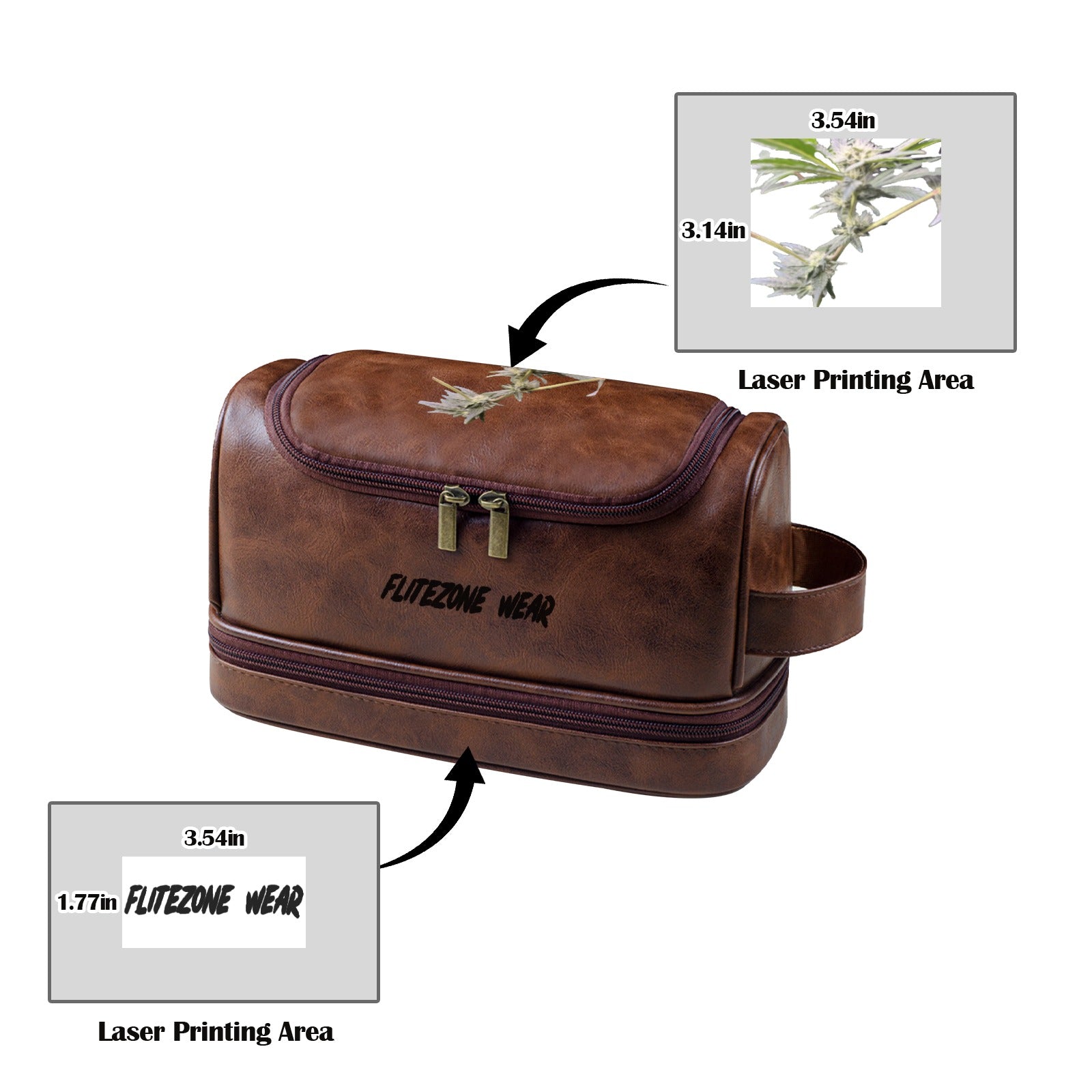 FZ FZ Bistre PU Toiletry Weed Bag - FZwear