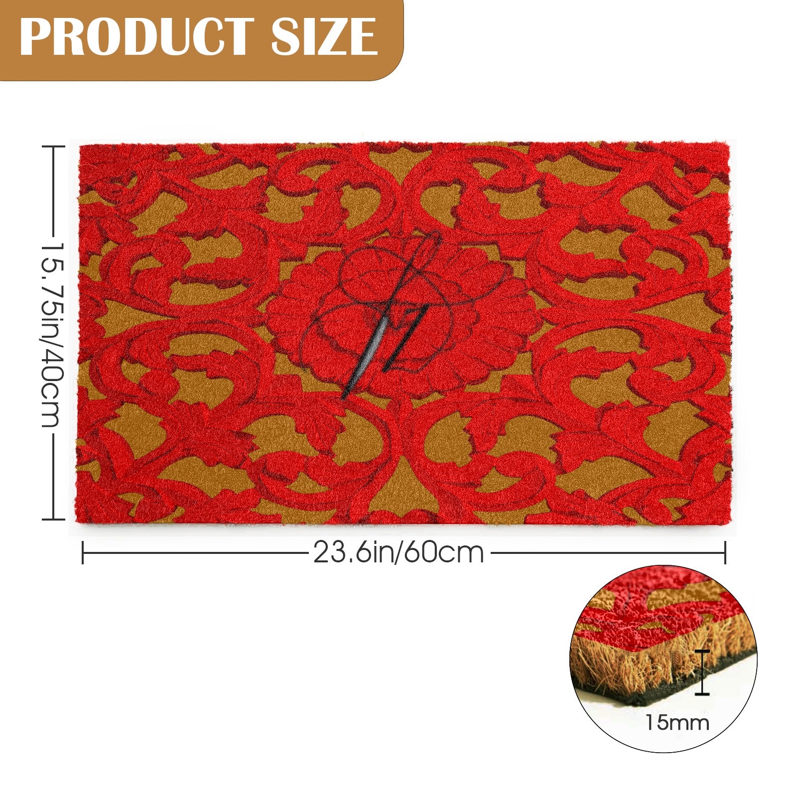 FZ Maze Natural Coir Doormat