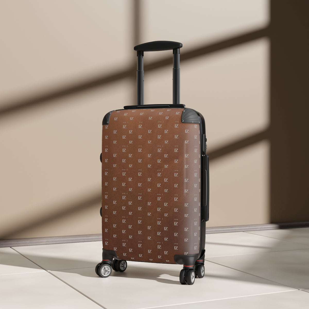 FZ Monogram Brown Travel Suitcase