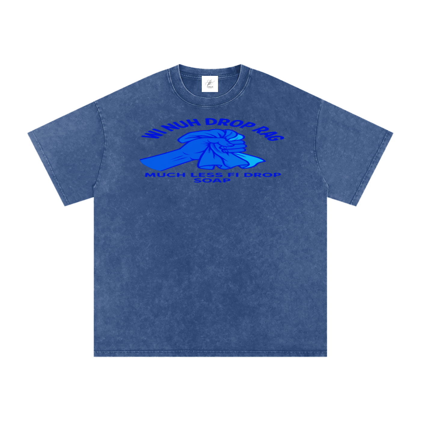 FZ Unisex Acid Wash Rag Oversize Tee