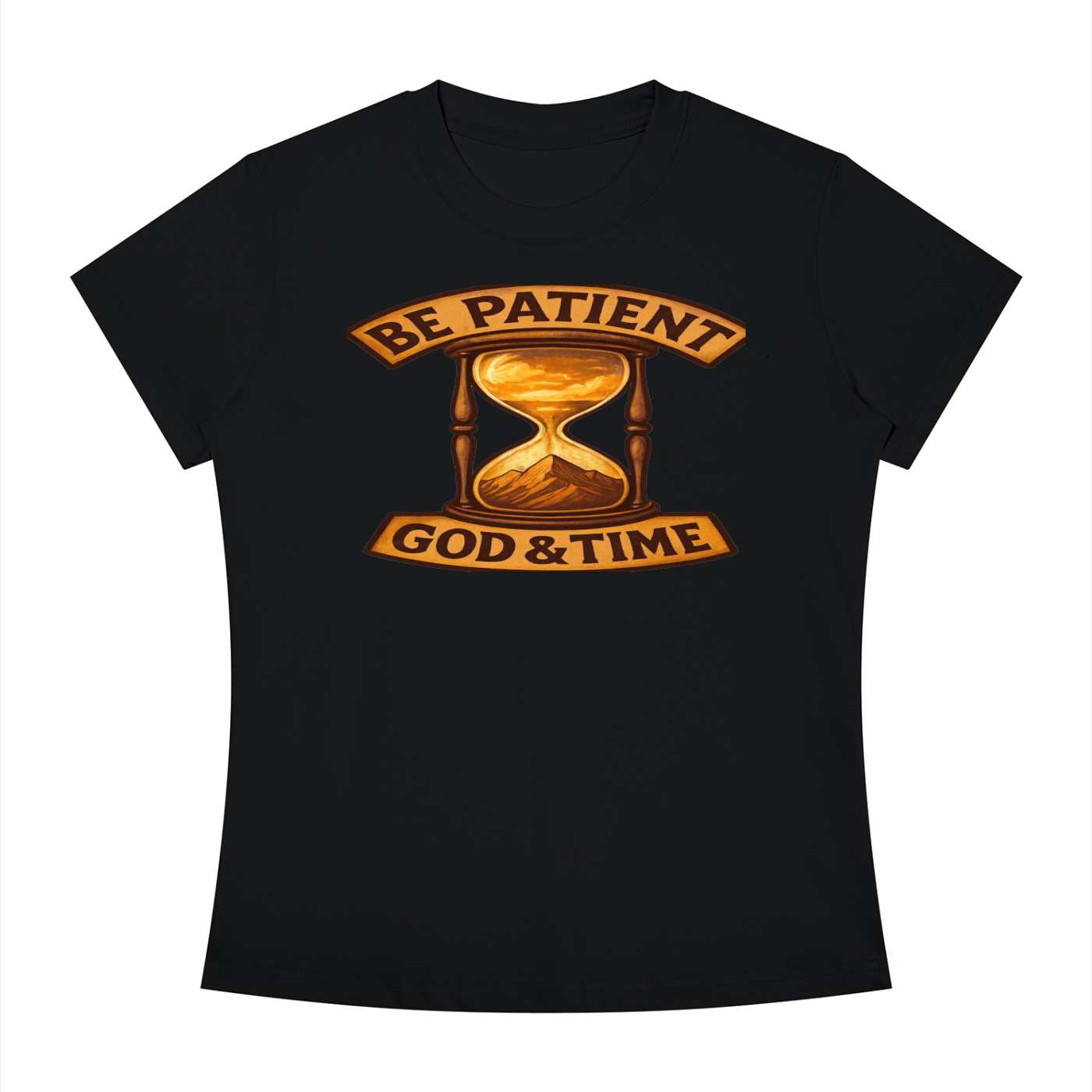 FZ Women's Slim Fit God & Time Crewneck Tee