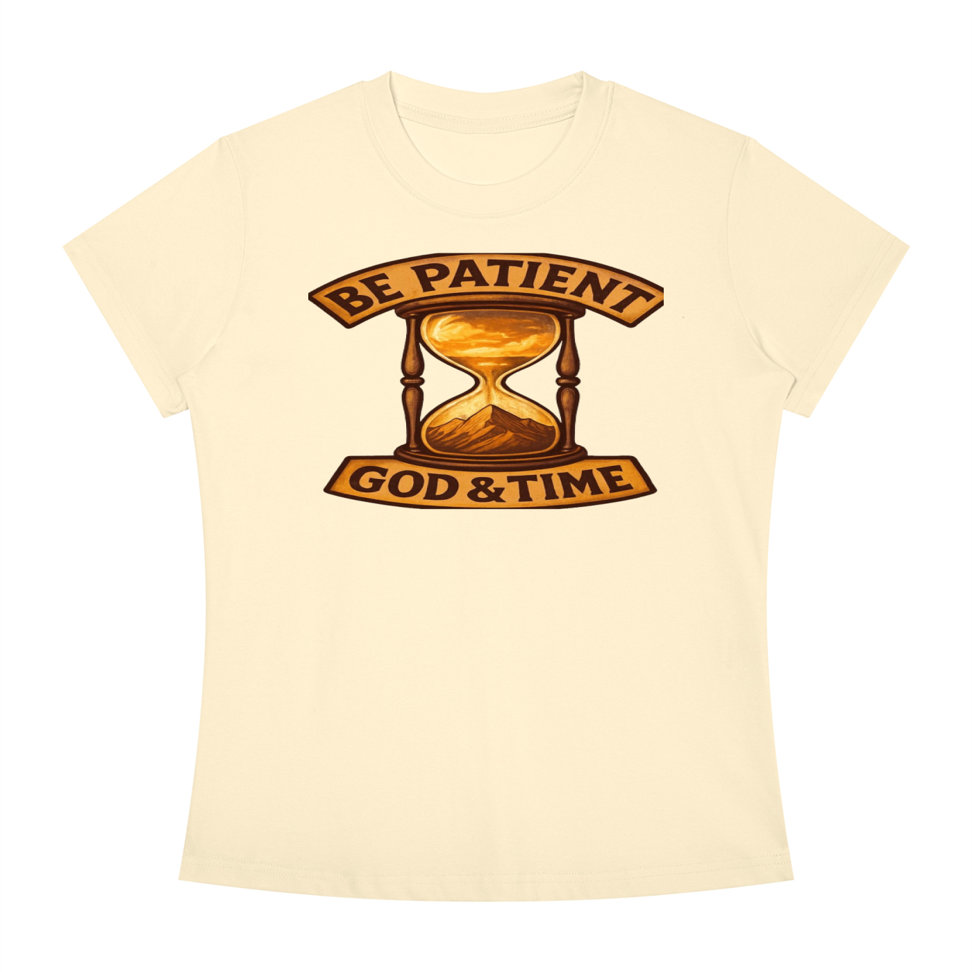 FZ Women's Slim Fit God & Time Crewneck Tee