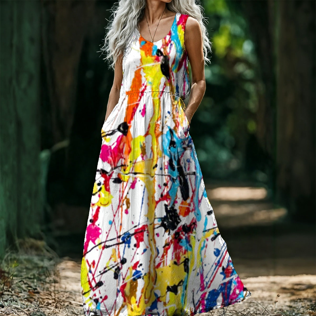 FZ Women’s Sleeveless Maxi Sundress