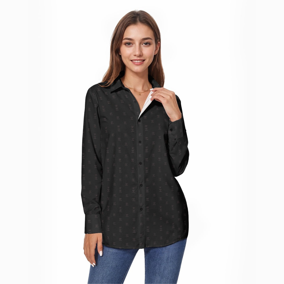 FZ Women's Comfort Button Down Shirt Top