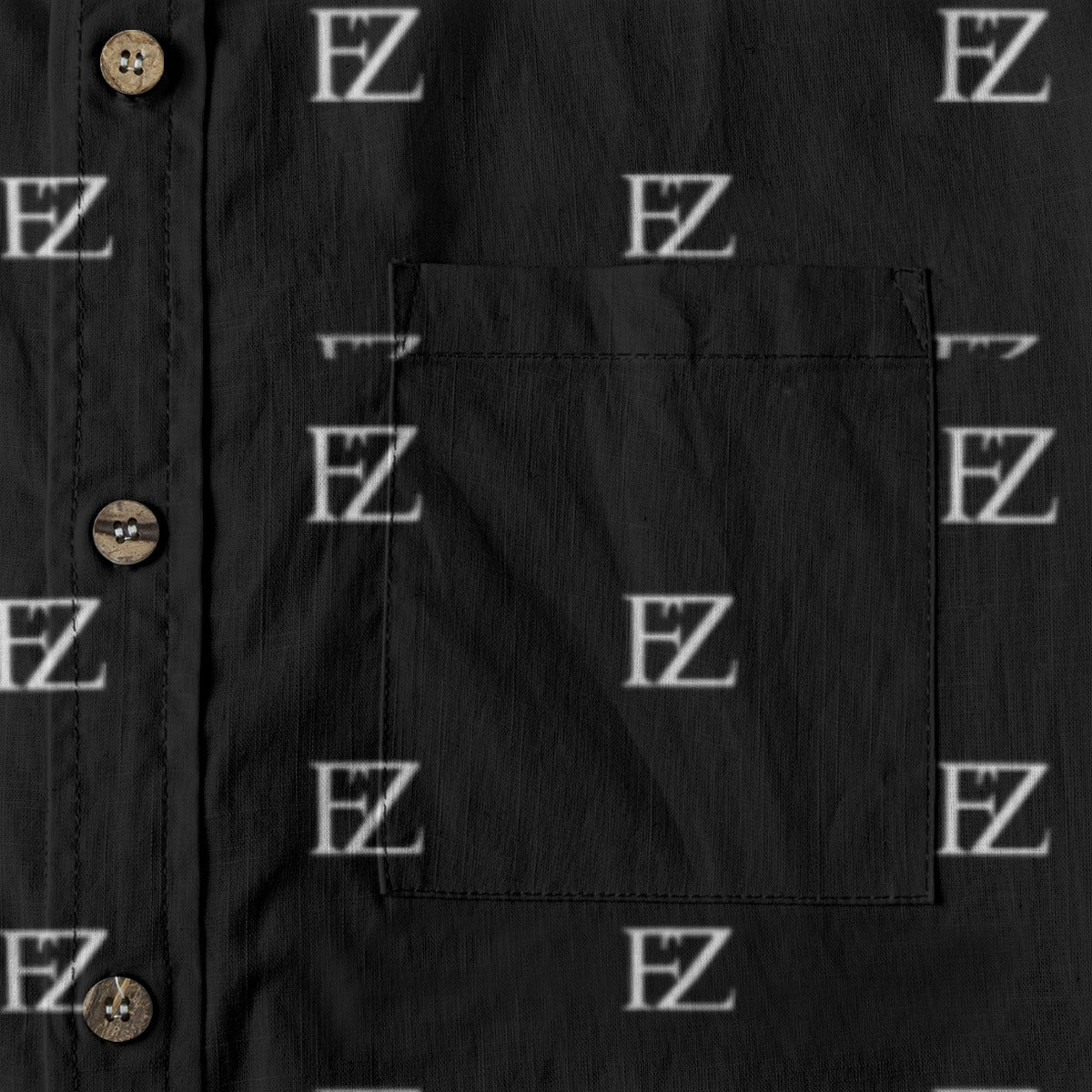 FZ Men's Casual Lapel Long Sleeve Cotton Dress Shirt