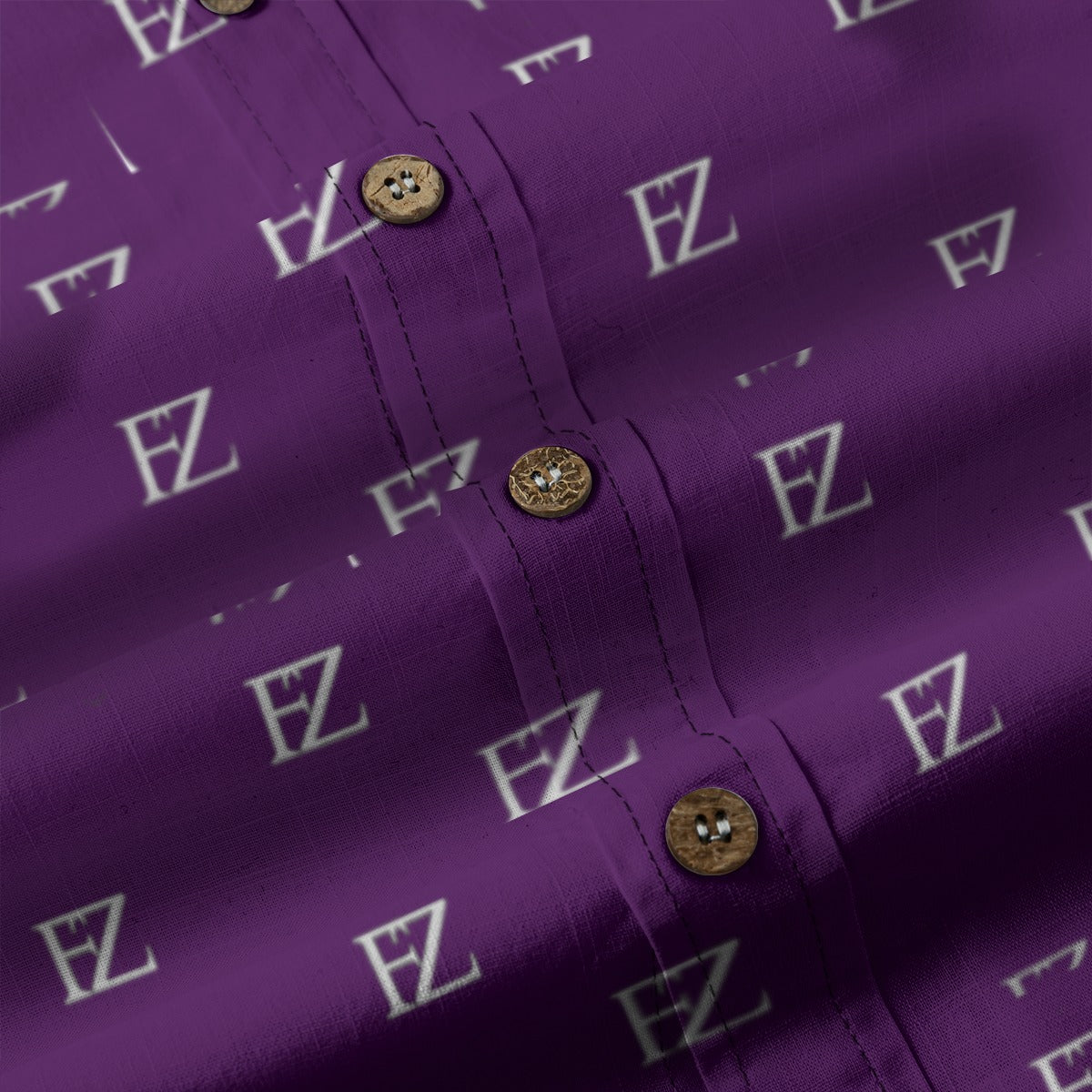 FZ Men's Casual Lapel Long Sleeve Cotton Dress Shirt