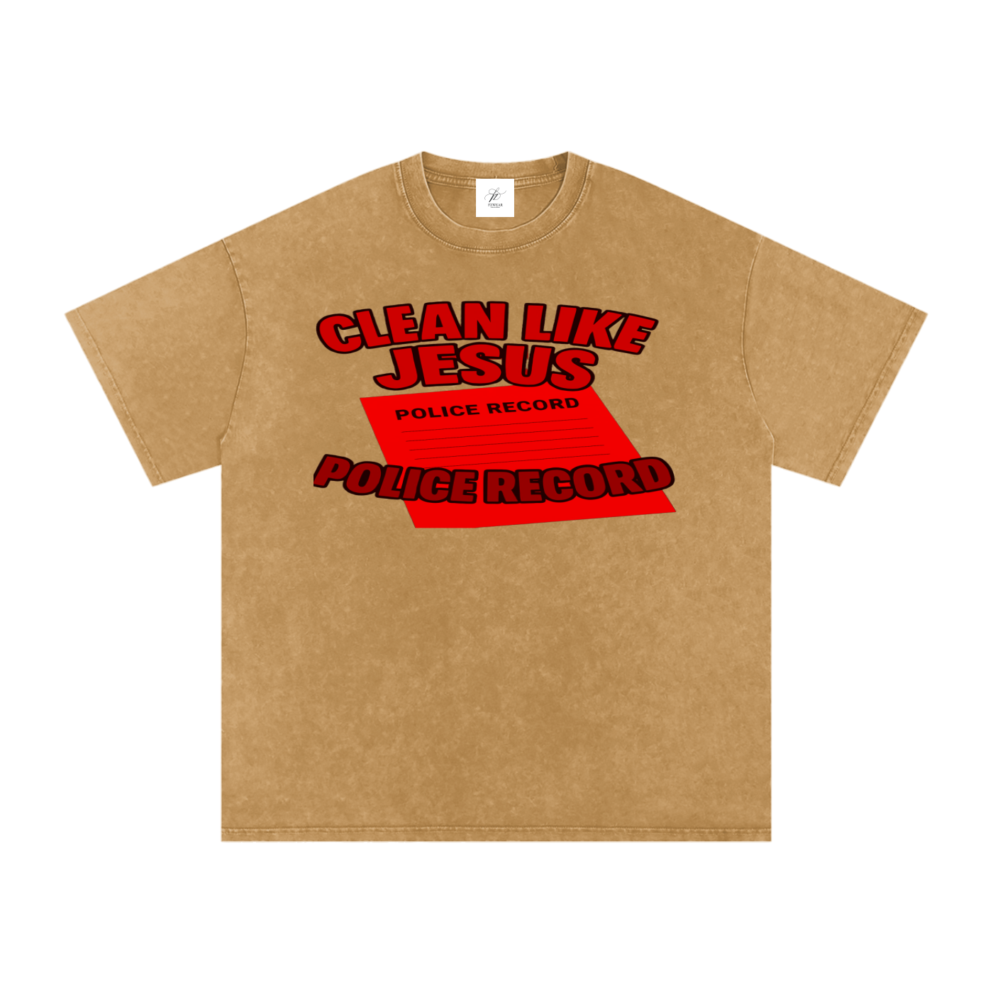 FZ Unisex Acid Wash Oversize Tee
