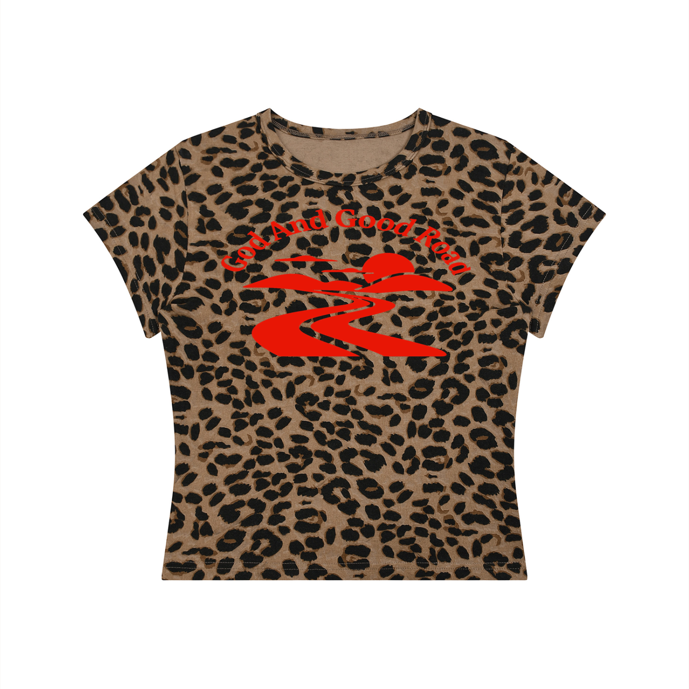 FZ Women’s Leopard Print Good Road Crop Tee