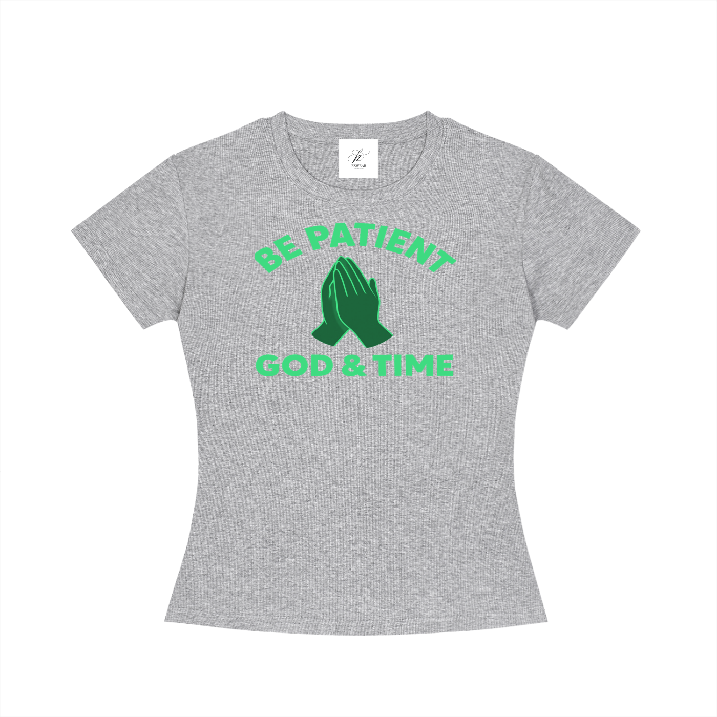 FZ Women's Slim Fit God & Time Crewneck Tee