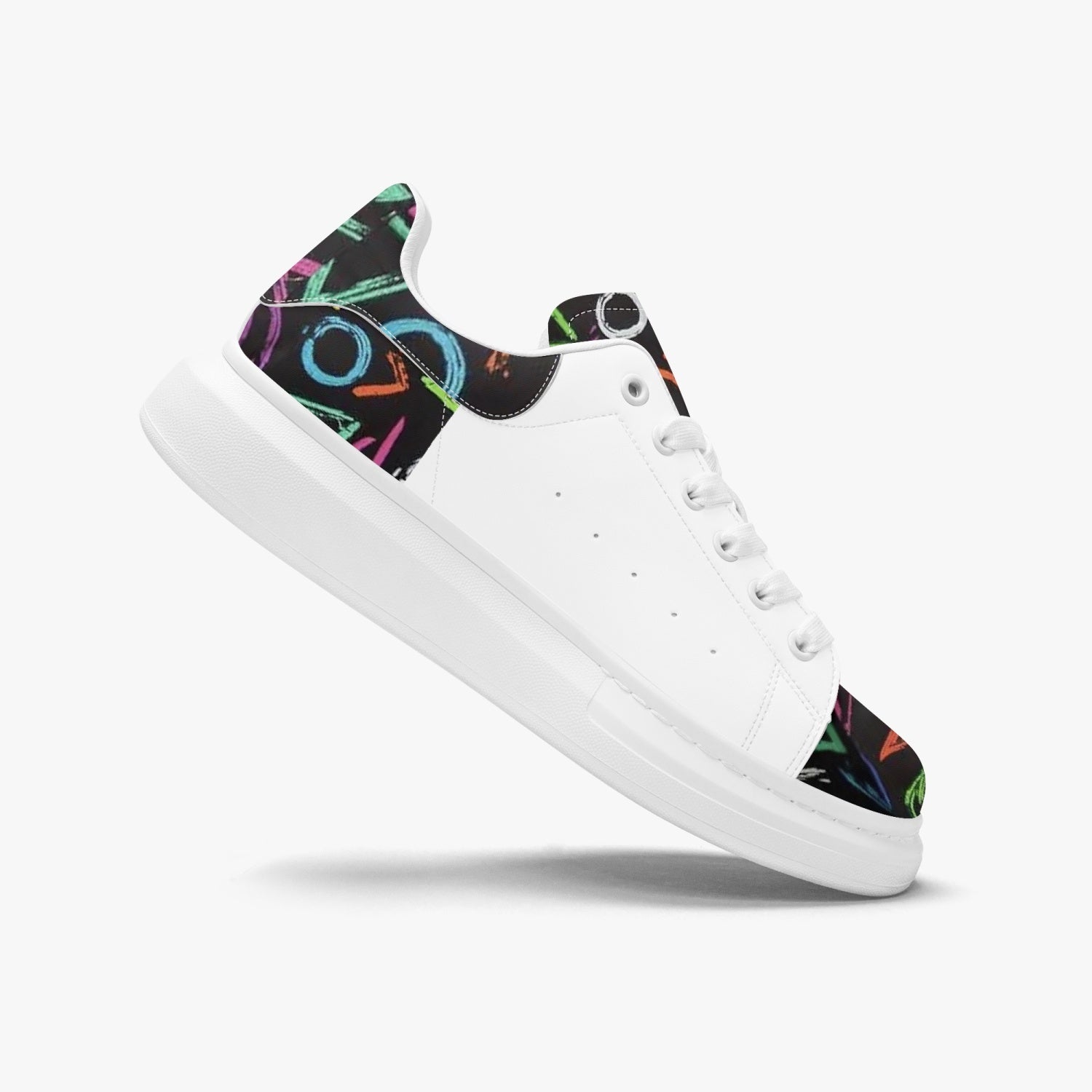 FZ Unisex. Leather Oversized Sneakers JetPrint