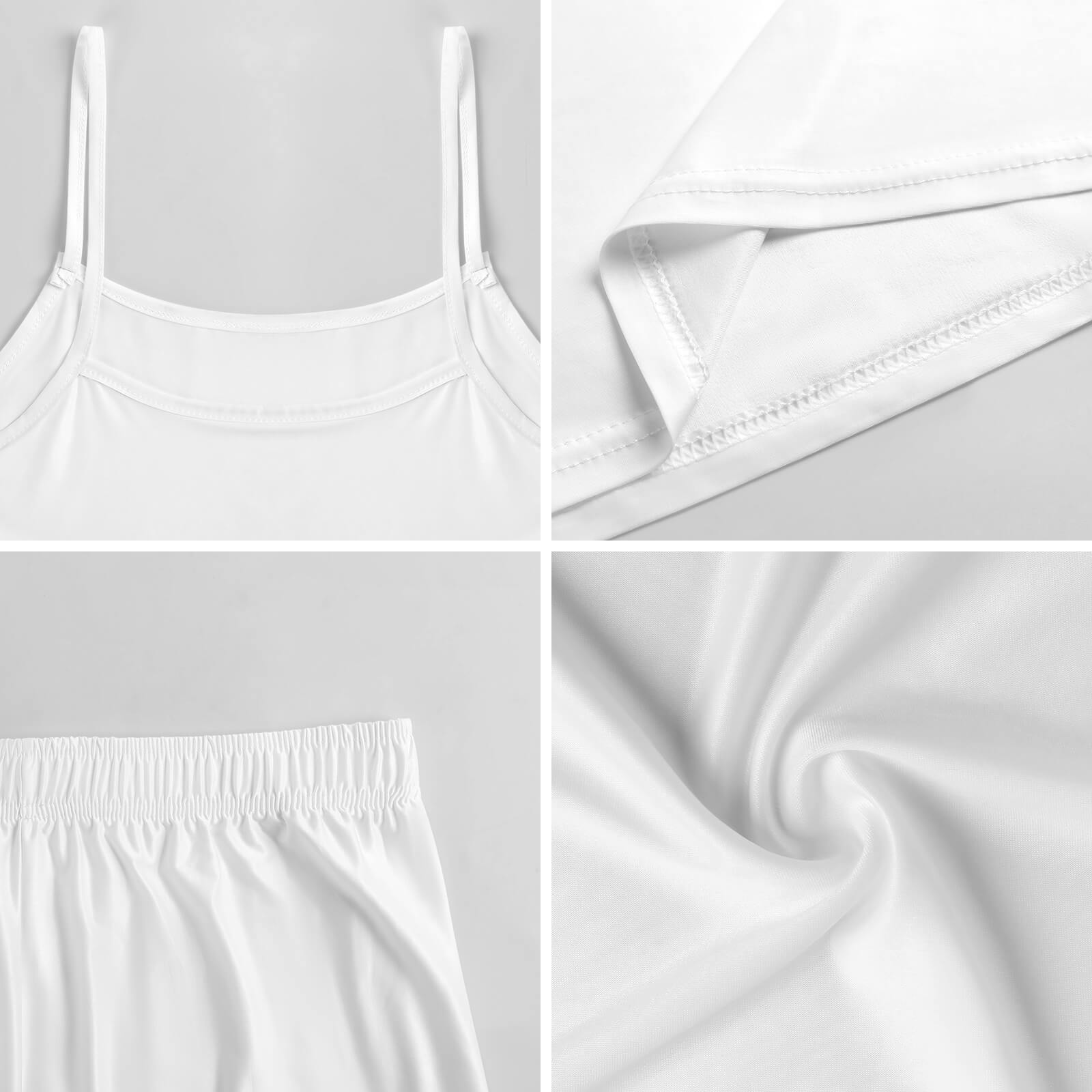 FZ Women's African Print Spaghetti Strap Shorts Pajama Suit