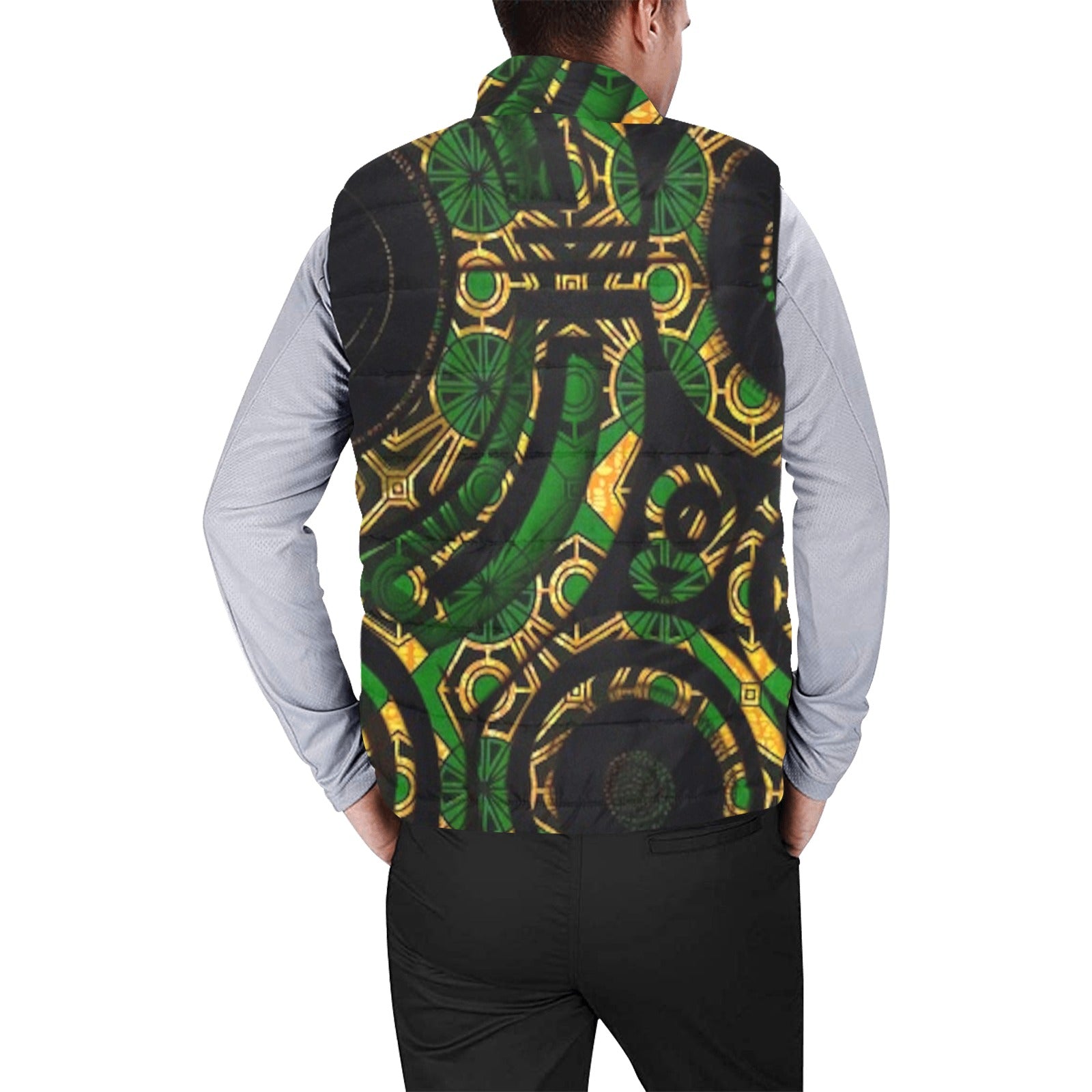 FZ MEN'S AFRICAN PRINT PUFF JACKET - FZwear
