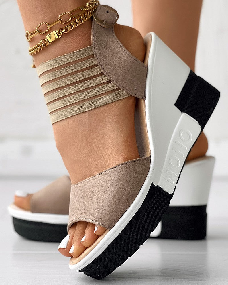 FZ Women's Peep Toe Muffin Wedge Sandals - FZwear