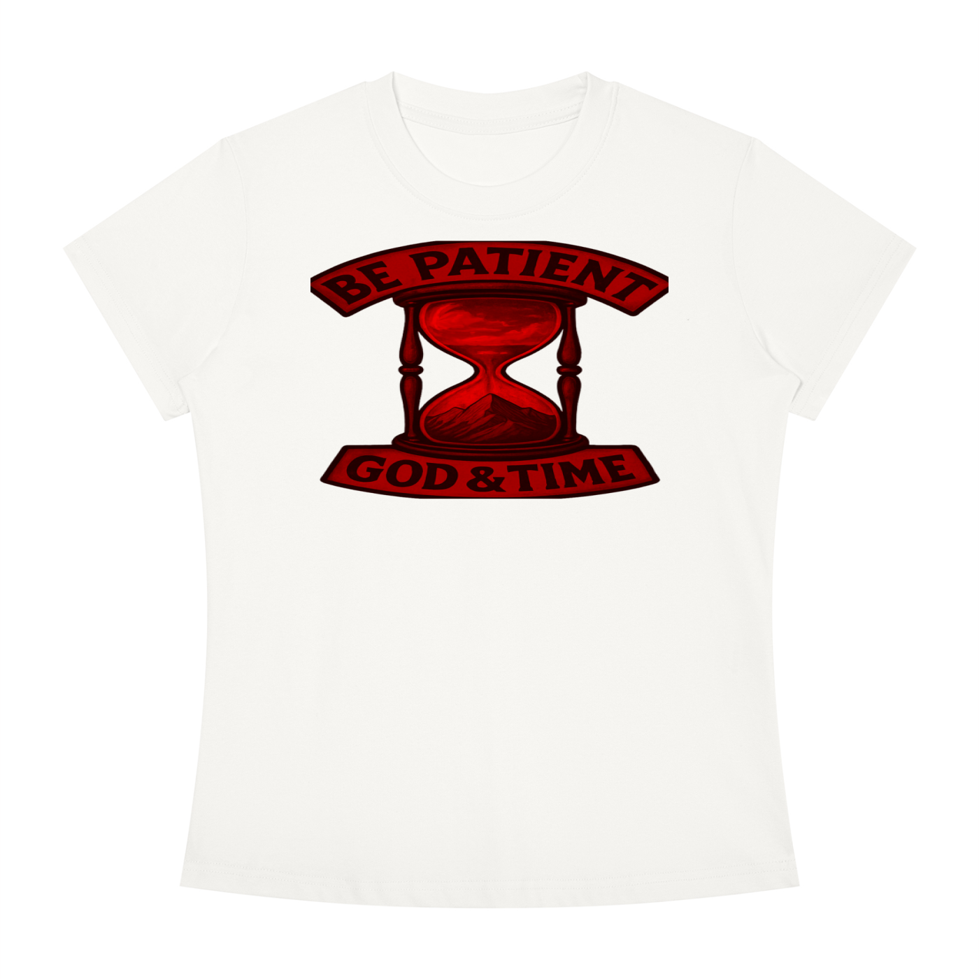 FZ Women's Slim Fit God & Time Crewneck Tee
