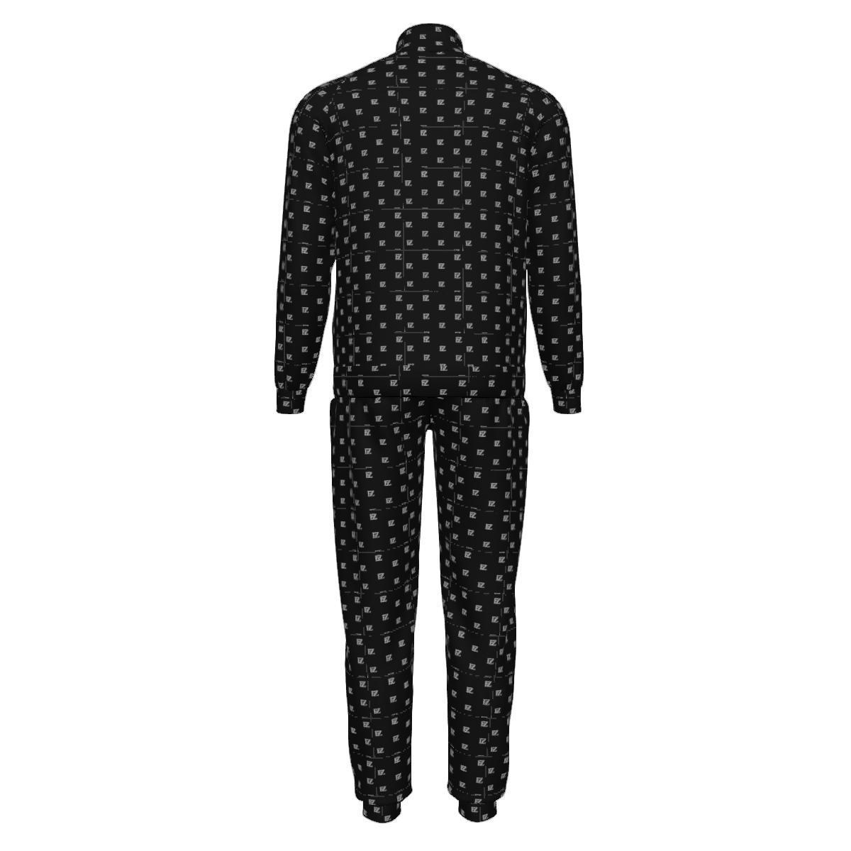 Custom Men's Stand-Up Collar Zipper Long Sleeve Hoodies Pants Sets