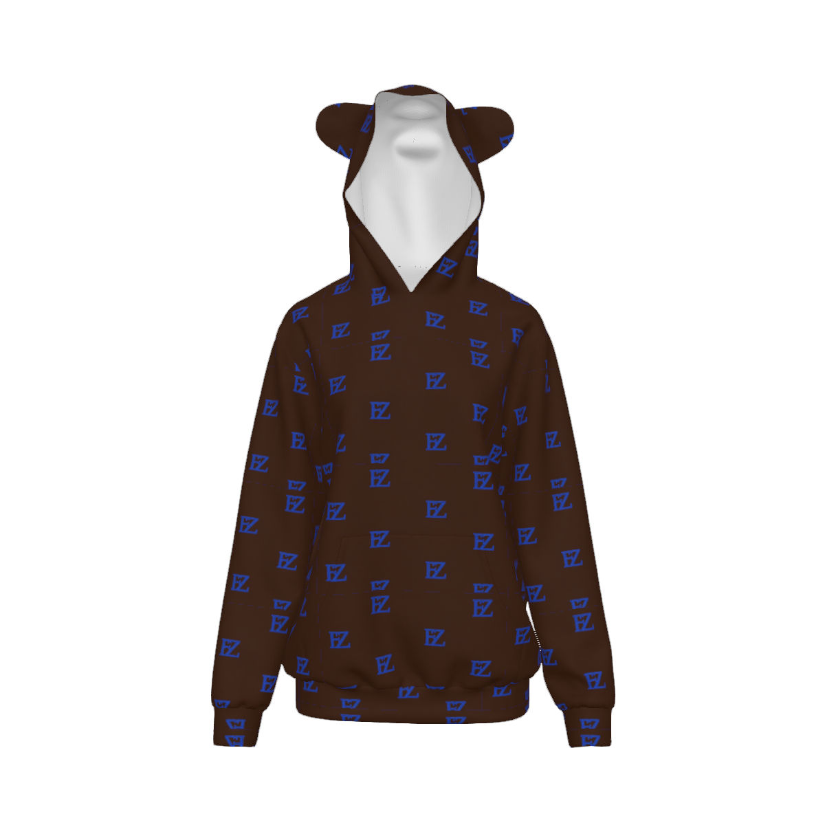 Custom Women's Adult cat ear hooded sweatshirt