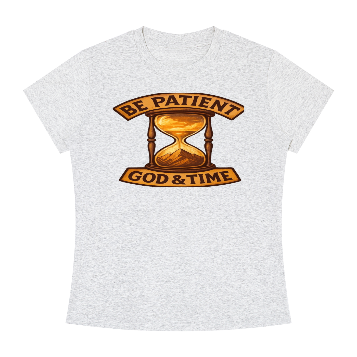 FZ Women's Slim Fit God & Time Crewneck Tee
