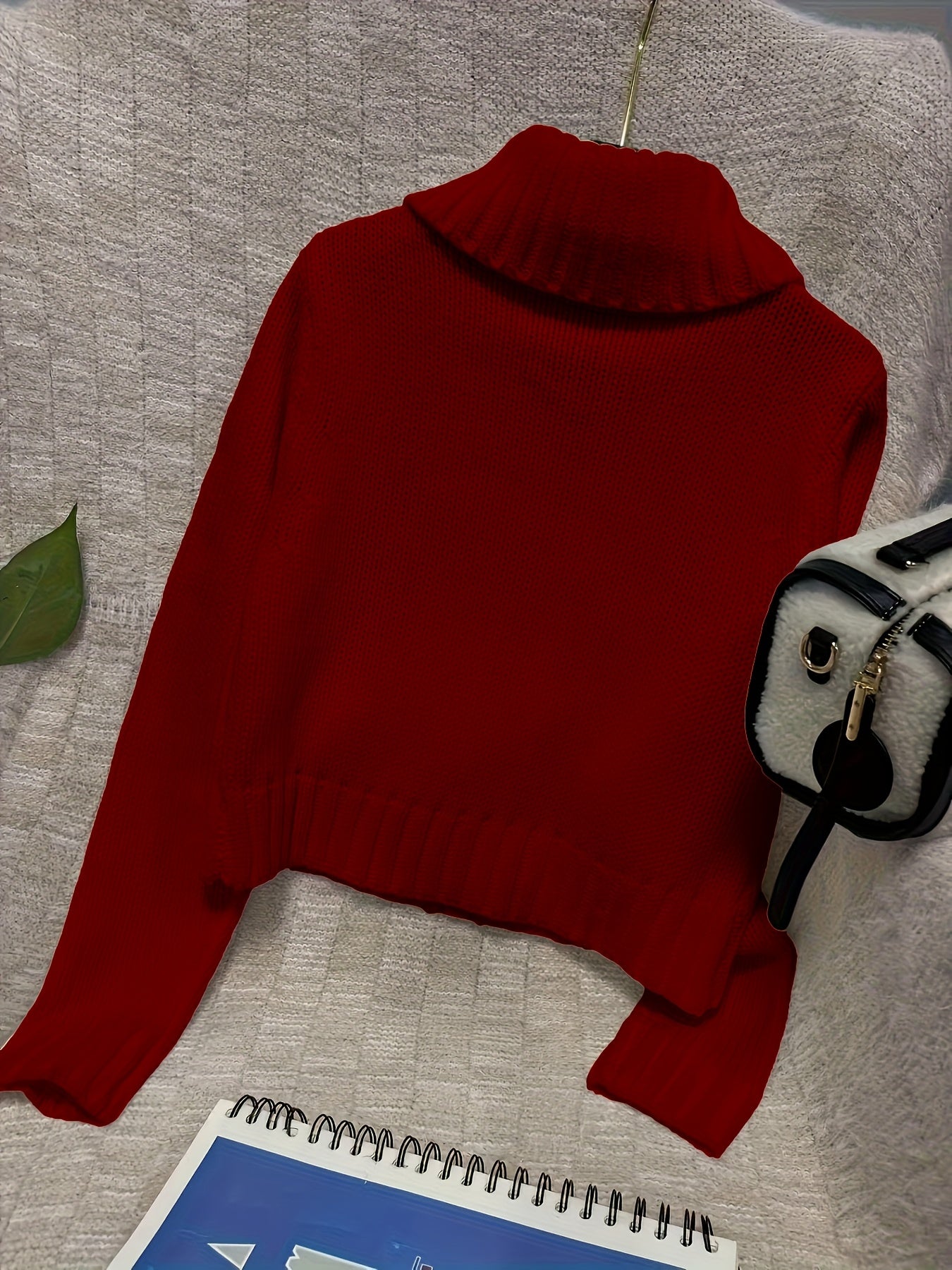 FZ Women's Multi-button decorated large zipper slim-fit Sweater jacket