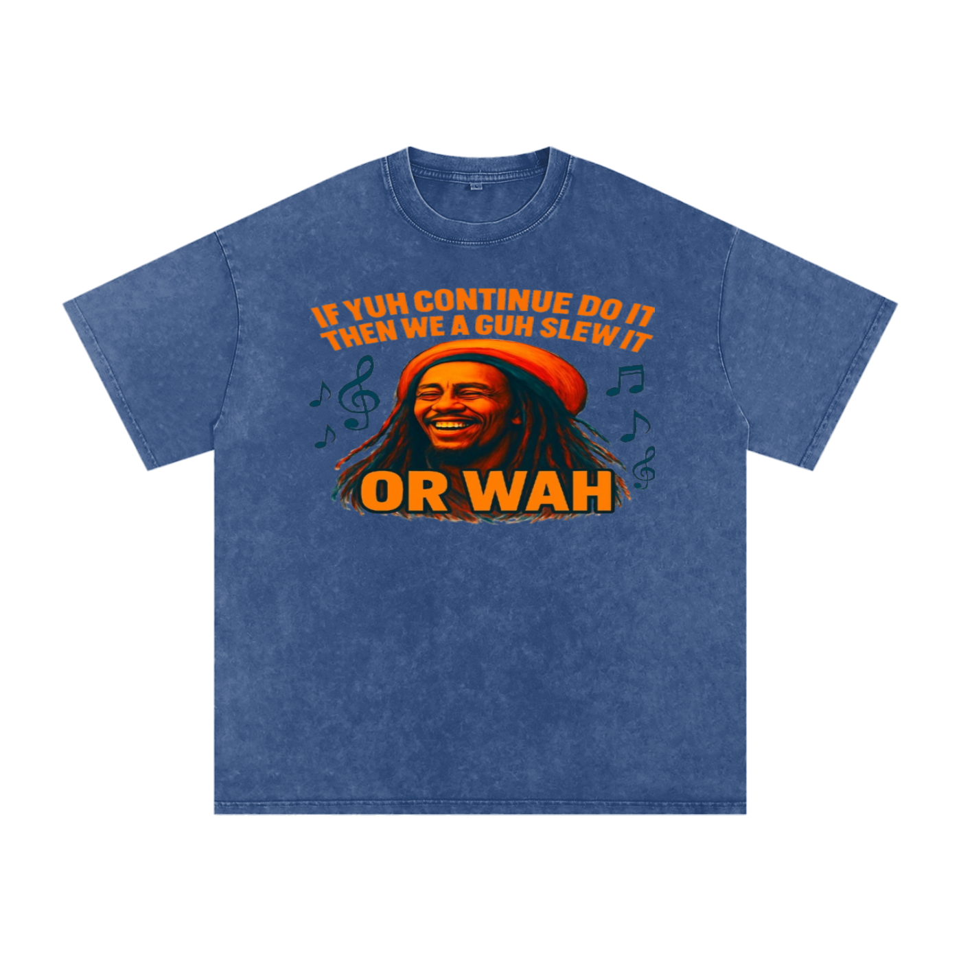 FZ Unisex "Or Wah" Acid Wash Oversize Tee