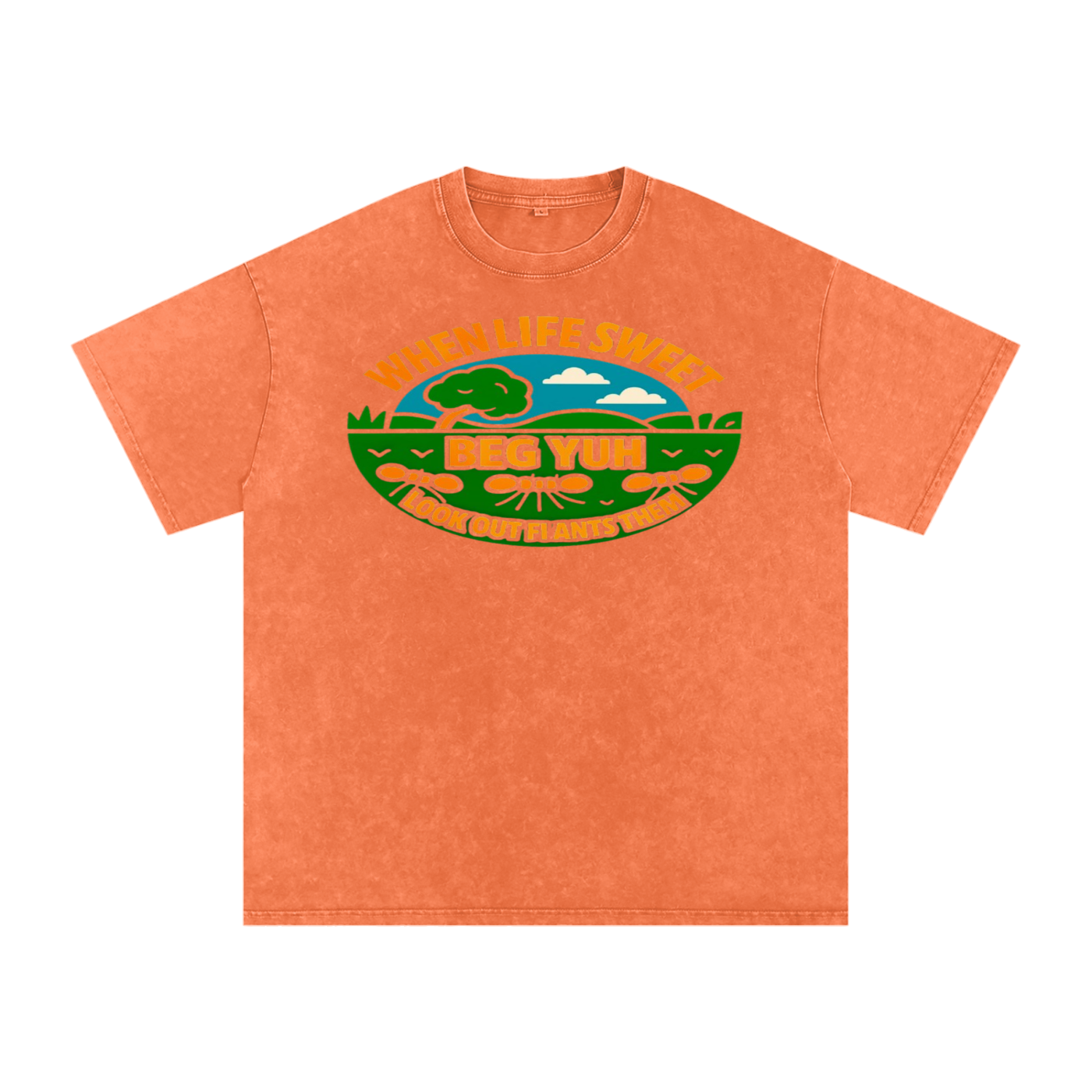 FZ Unisex Acid Wash Oversize Tee