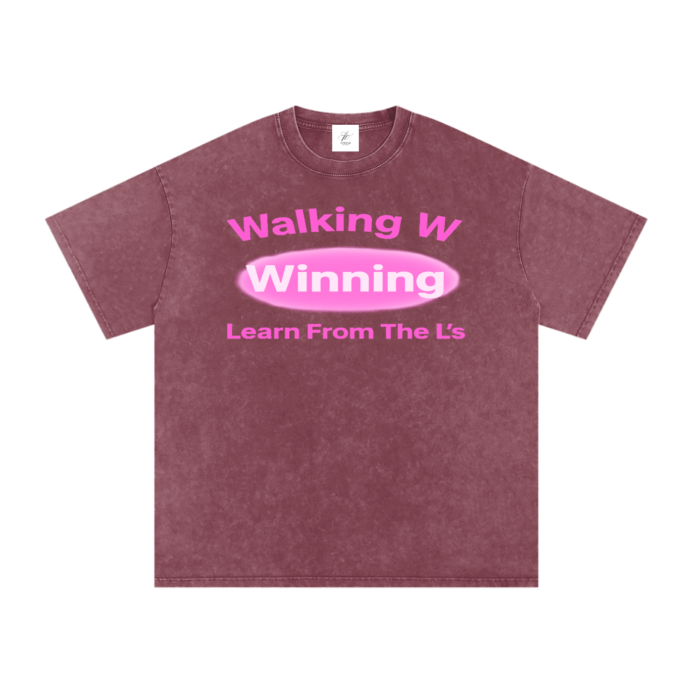 FZ Unisex Acid Wash Winning Oversize Tee