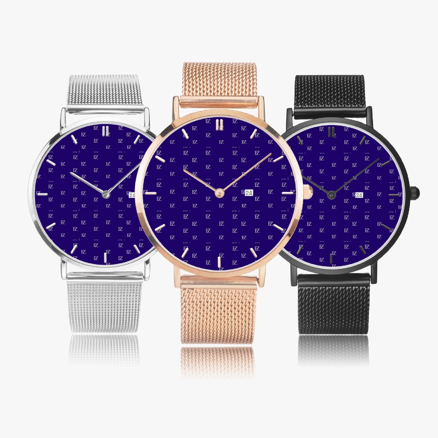 FZ Unisex Stainless Steel Perpetual Calendar Quartz Watch (With Indicators) - FZwear