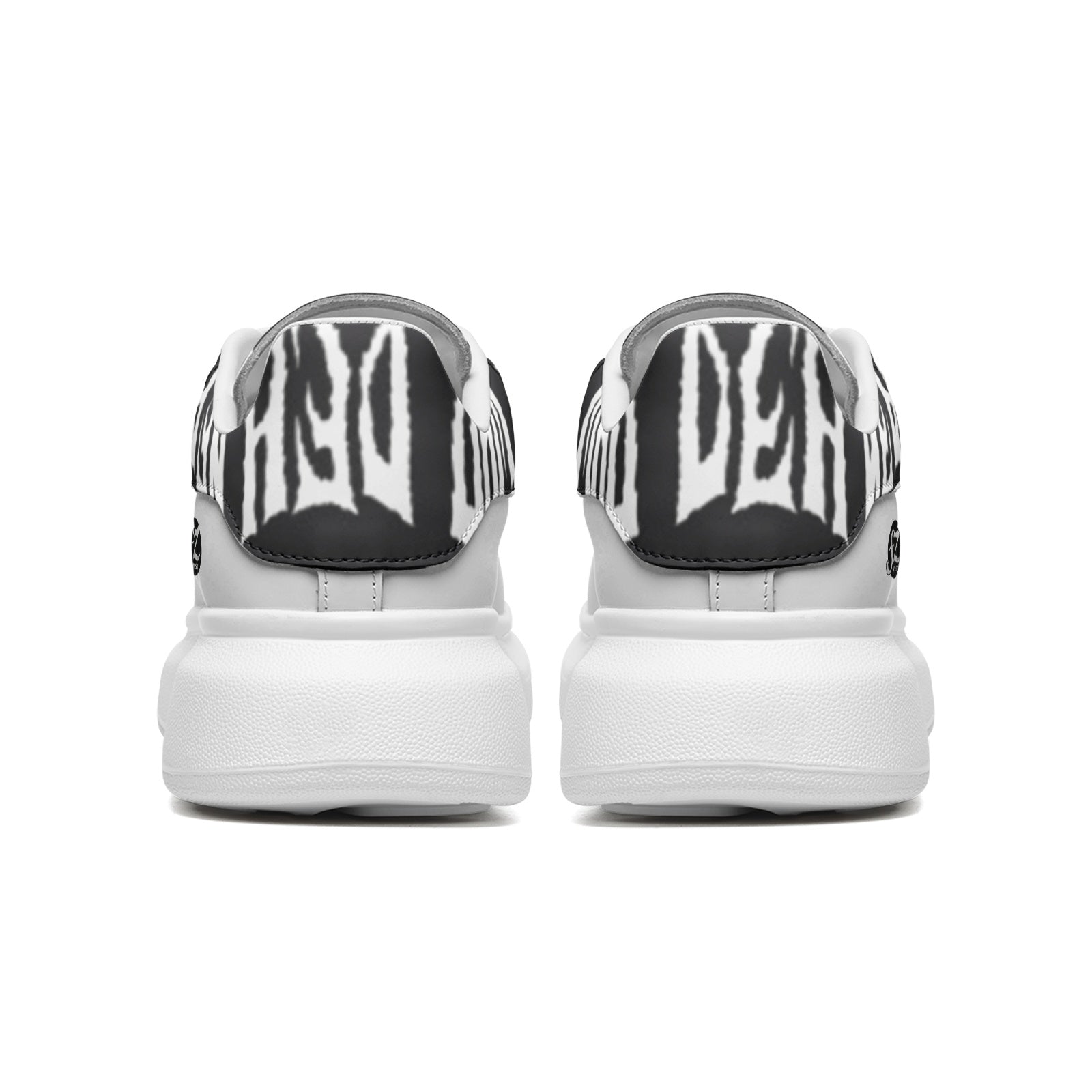 FZ Unisex Non Slip Lace Up Faux Leather Sneakers