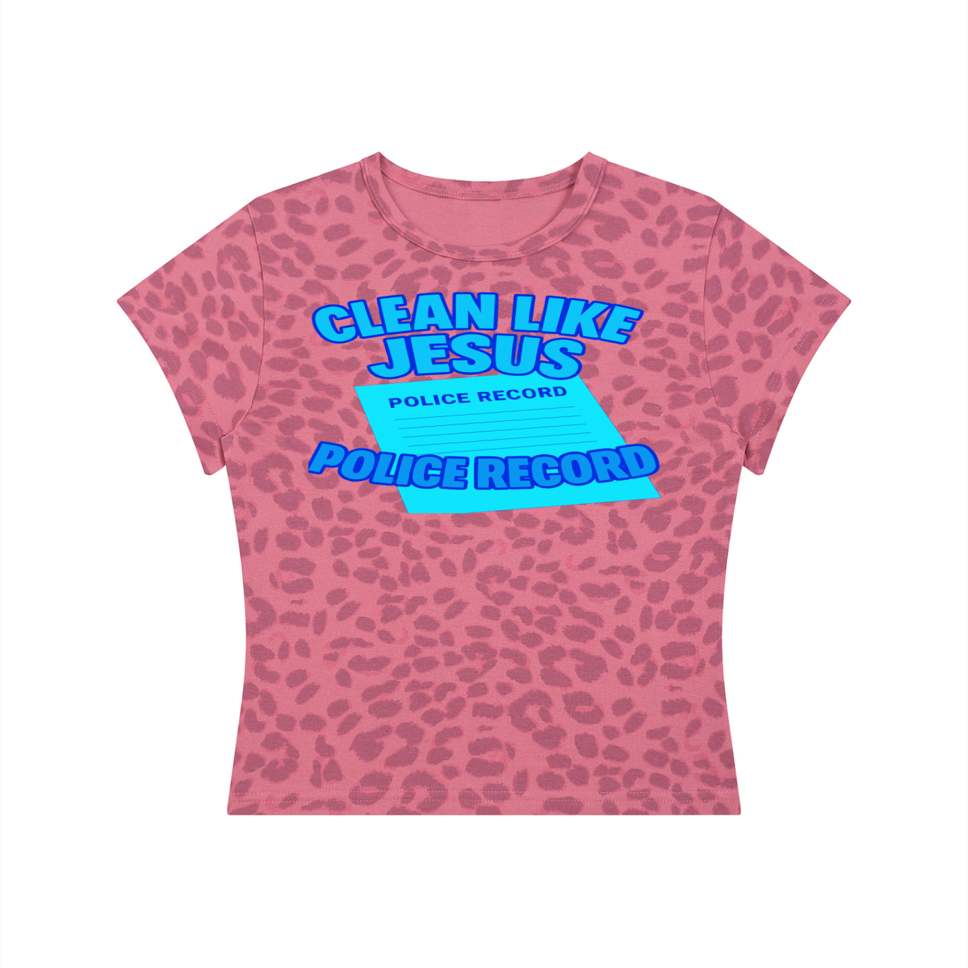 FZ Women’s Leopard Print Record Crop Tee
