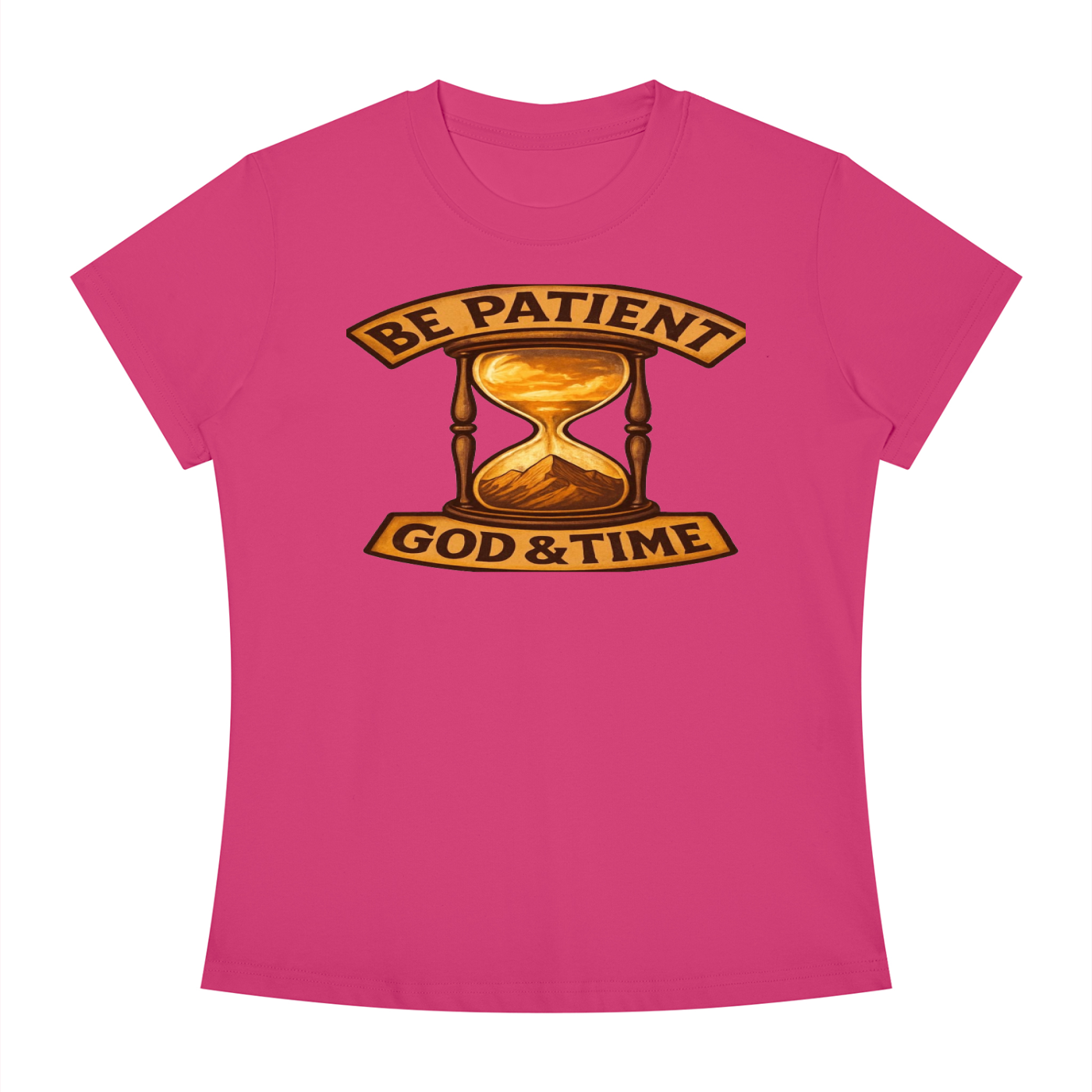 FZ Women's Slim Fit God & Time Crewneck Tee