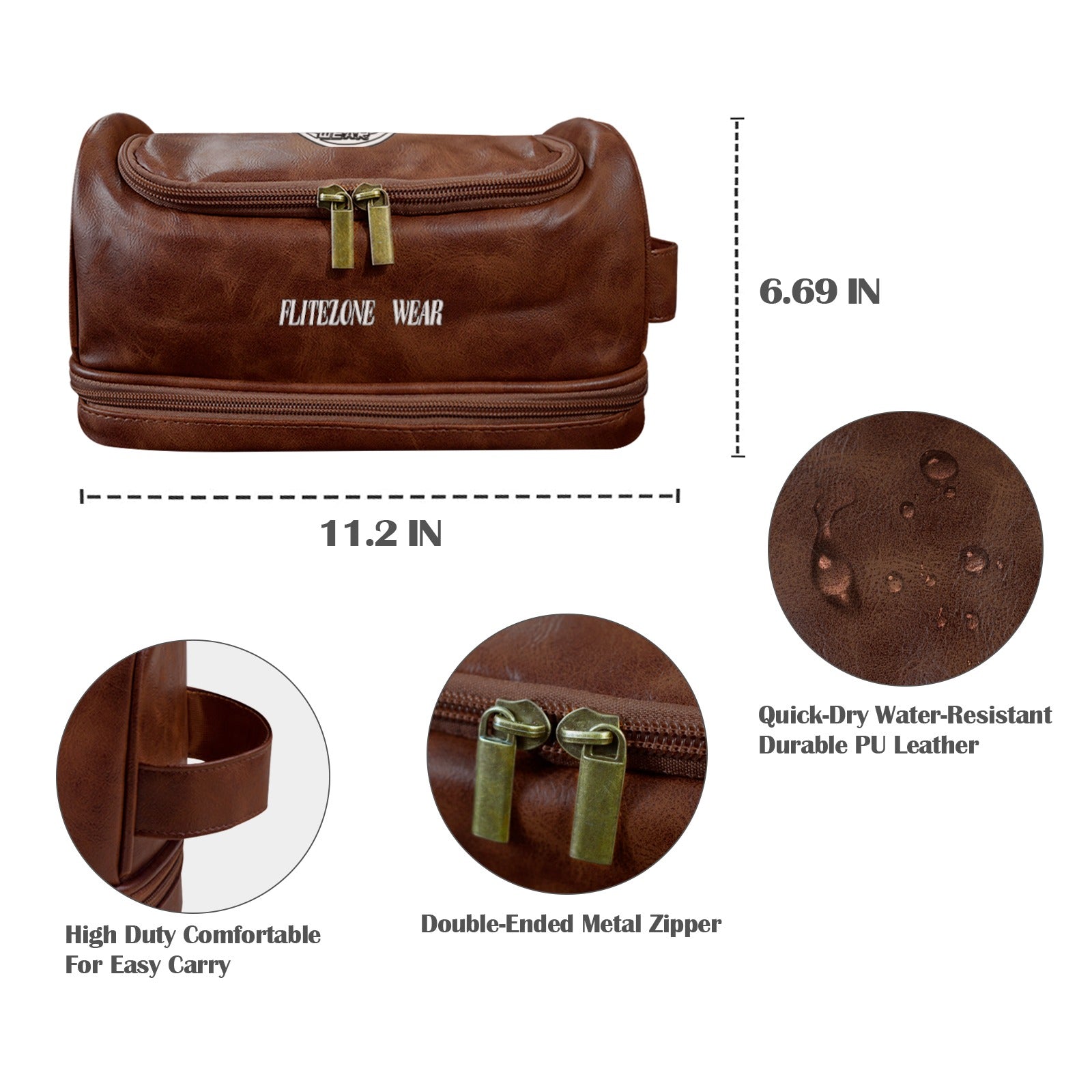 FZ Bistre PU Toiletry Bag - FZwear
